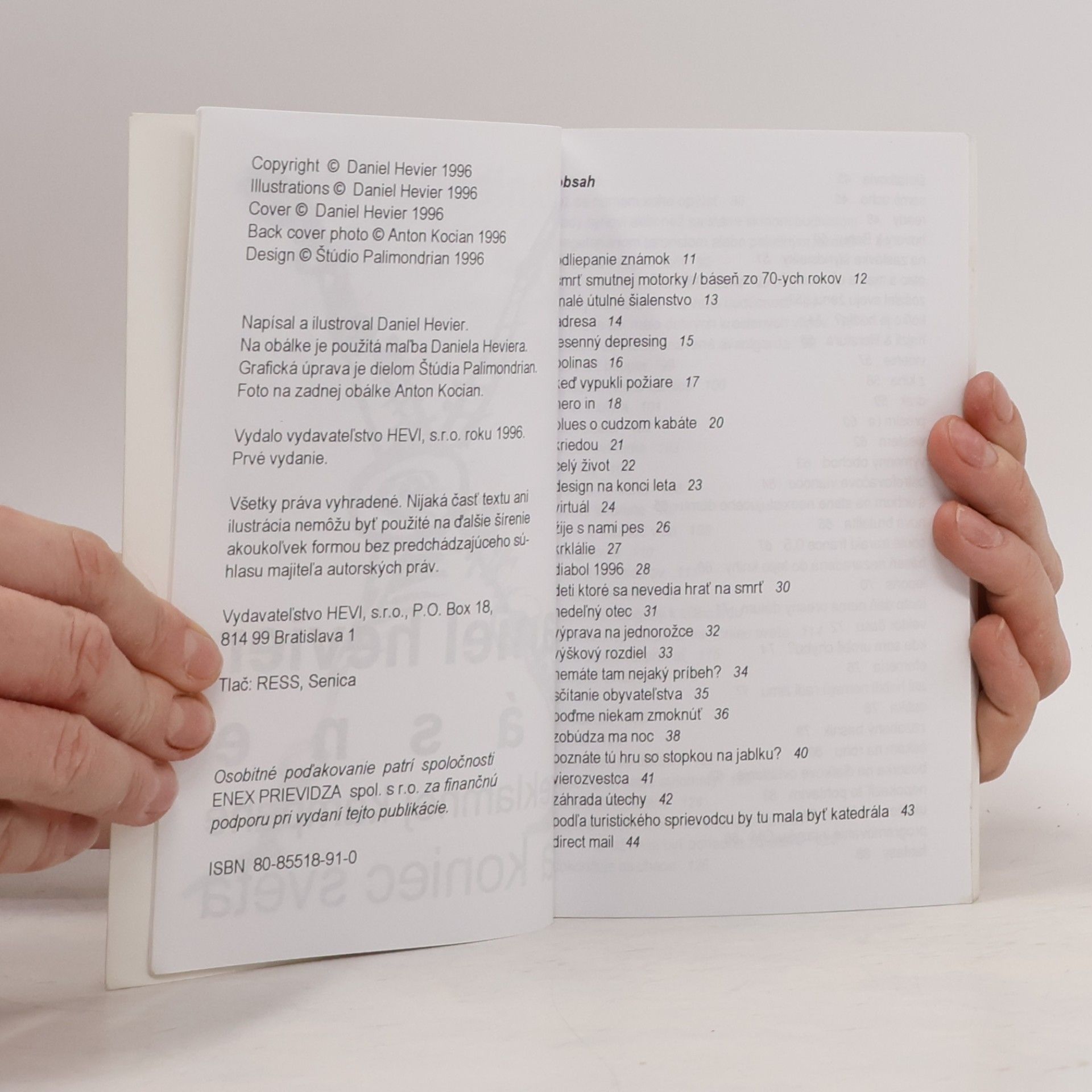 Daniel Hevier Básne z reklamnej kampane na koniec sveta