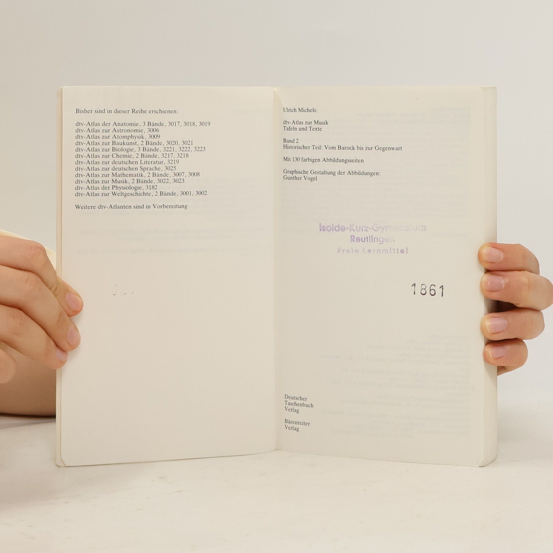 Ulrich Michels Atlas Musik 2. Musikgeschichte vom Barock bis zur Gegenwart
