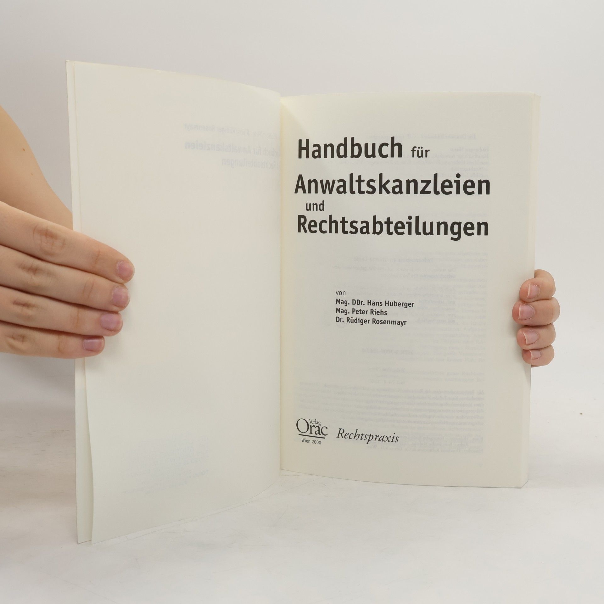 Hans Huberger Rechtspraxis: Handbuch für Anwaltskanzleien und Rechtsabteilungen