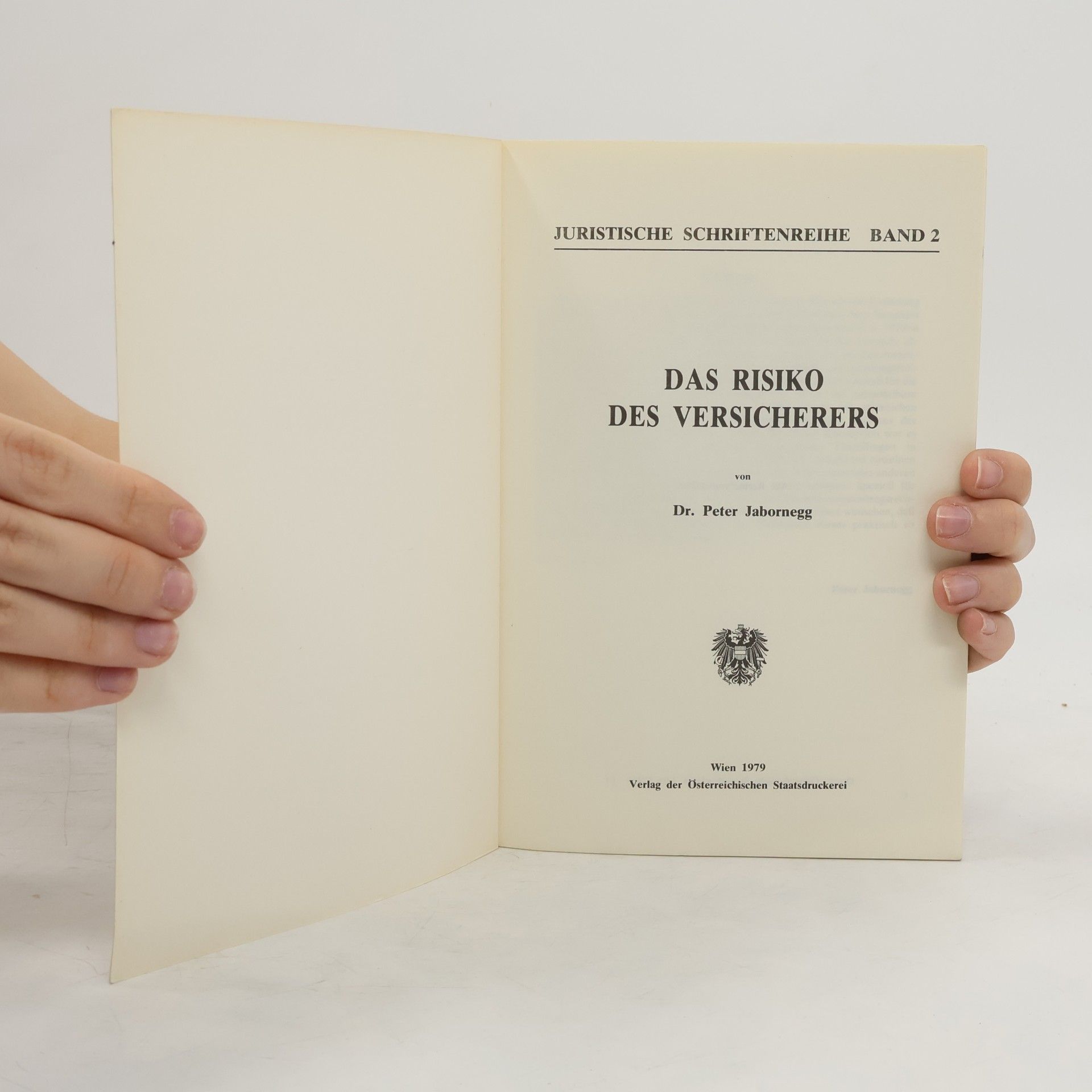 Peter Jabornegg Das Risiko des Versicherers 2