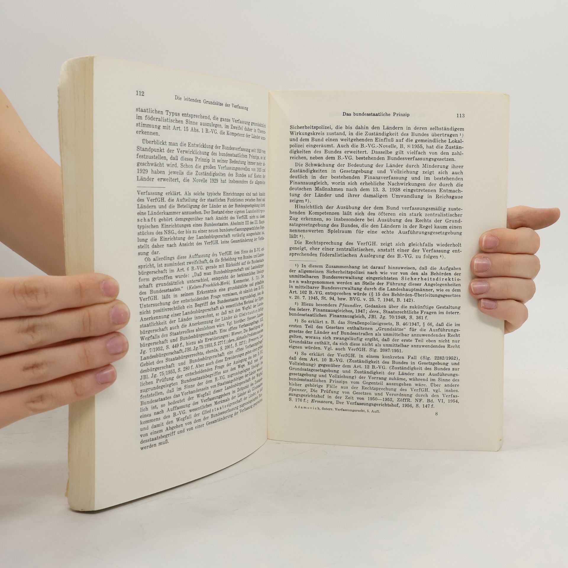 Hans Spanner Handbuch Des Österreichischen Verfassungsrechts