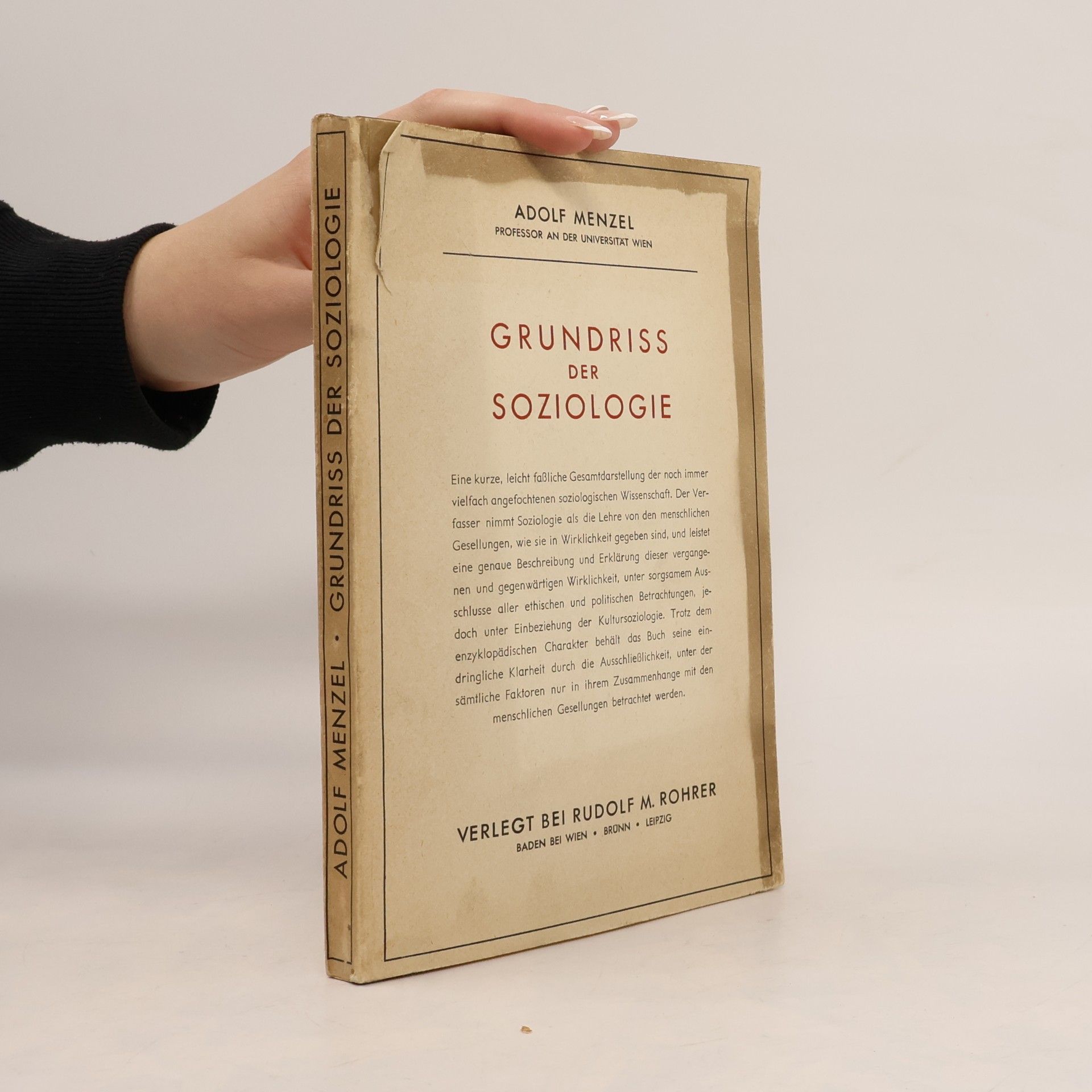 Grundriss der Soziologie