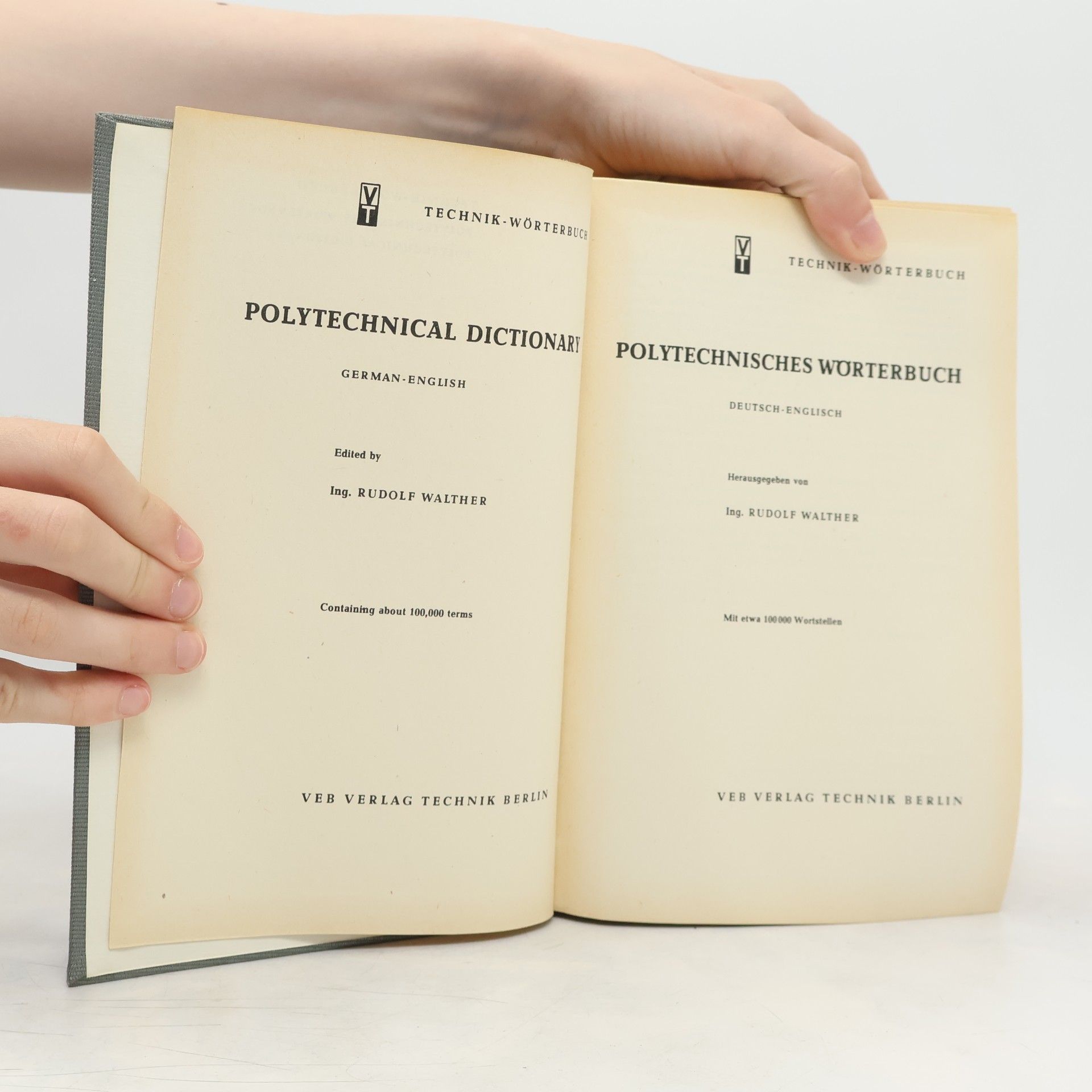 Rudolf Walther Polytechnisches Wörterbuch. Polytechnical Dictionary
