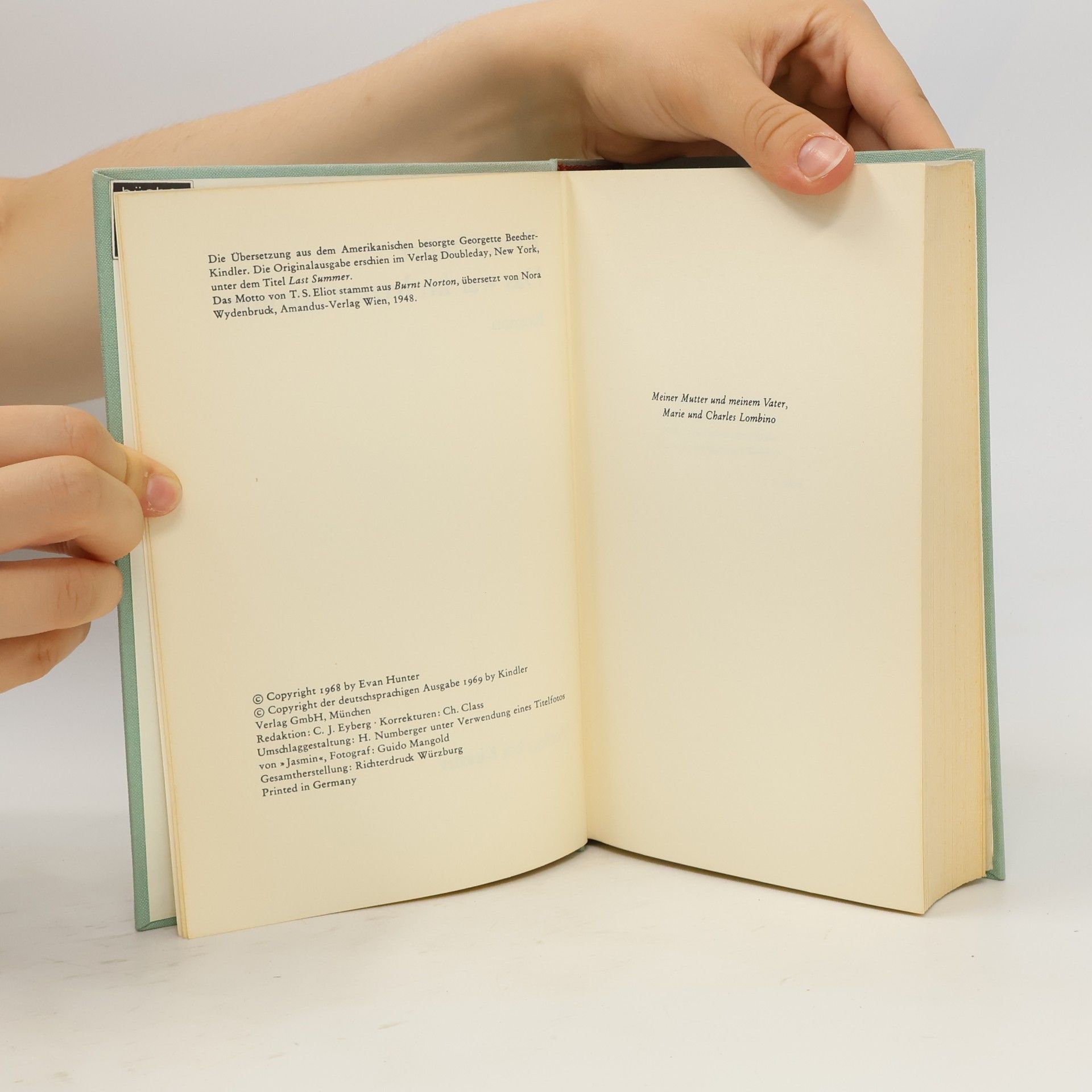 Evan Hunter Das war im letzten Sommer