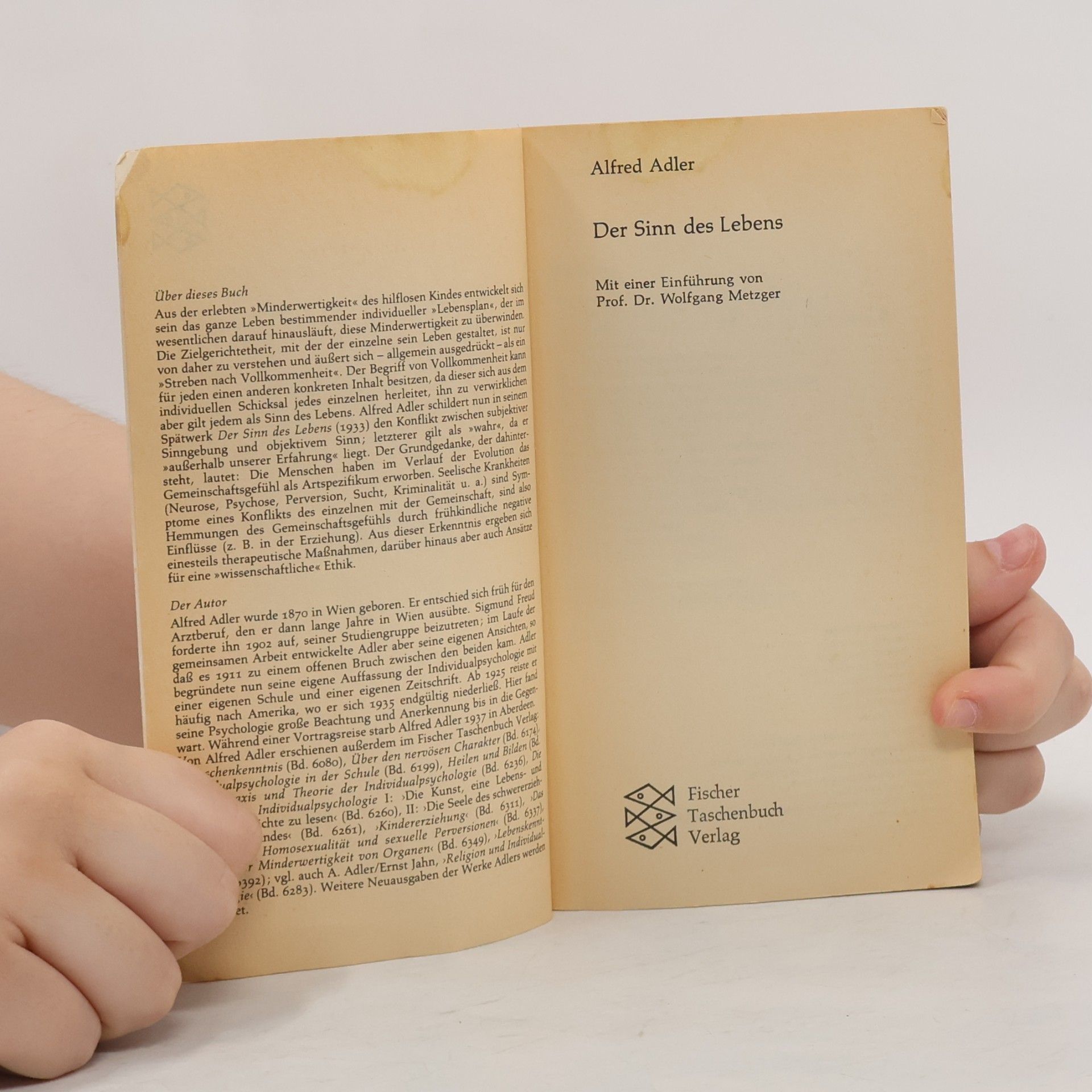 Alfred Adler Der Sinn des Lebens