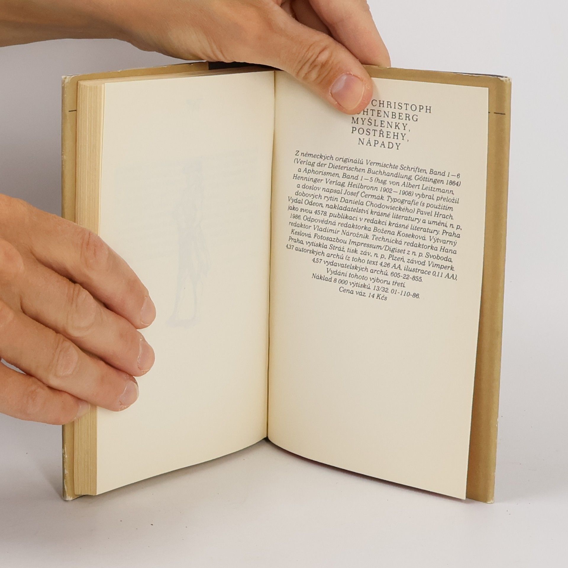 Georg Christoph Lichtenberg Myšlenky, postřehy, nápady