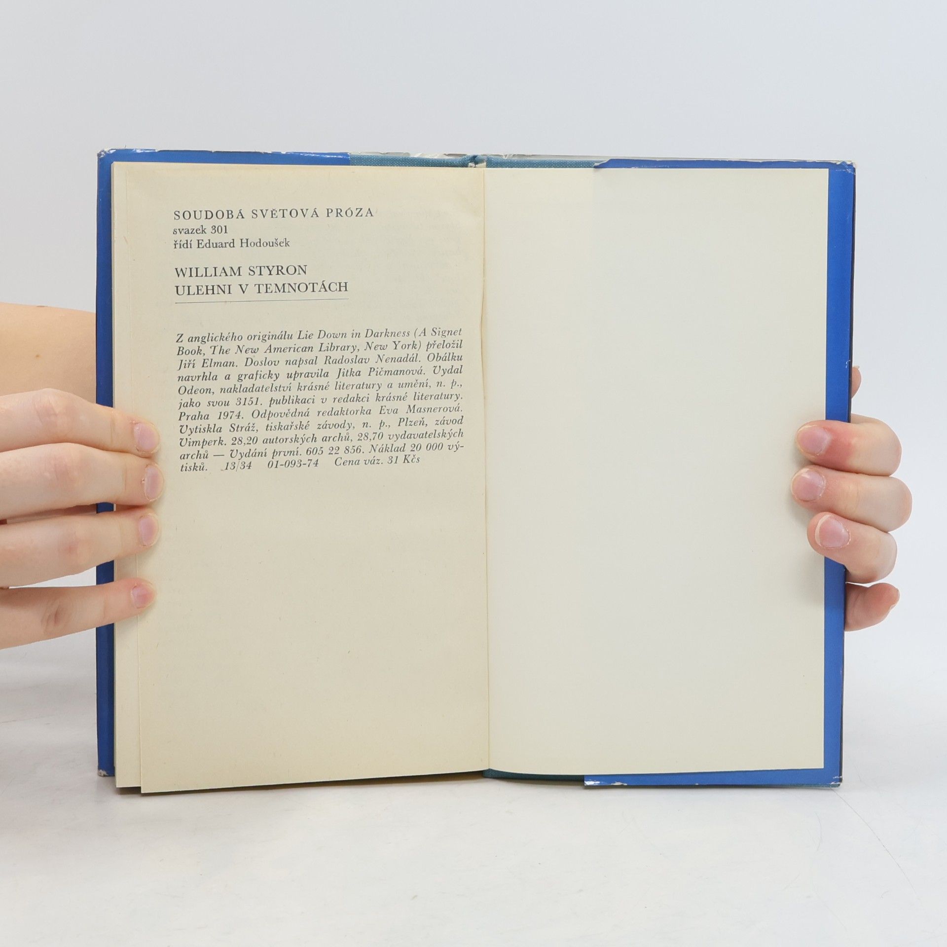 William Styron Ulehni v temnotách