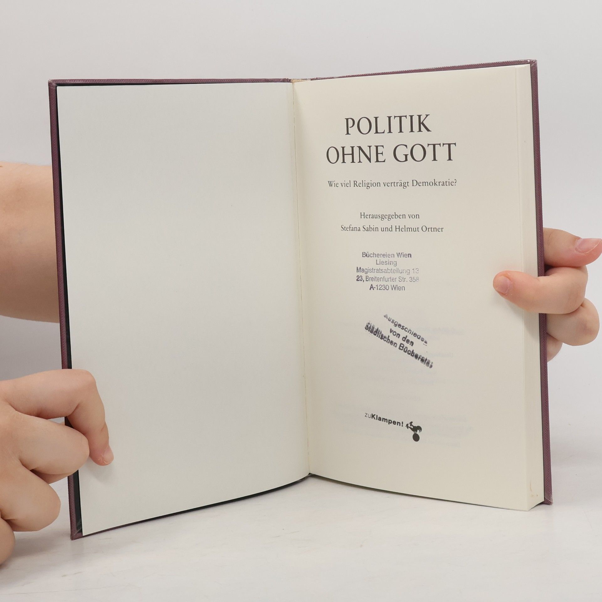 Stefana Sabin Politik ohne Gott