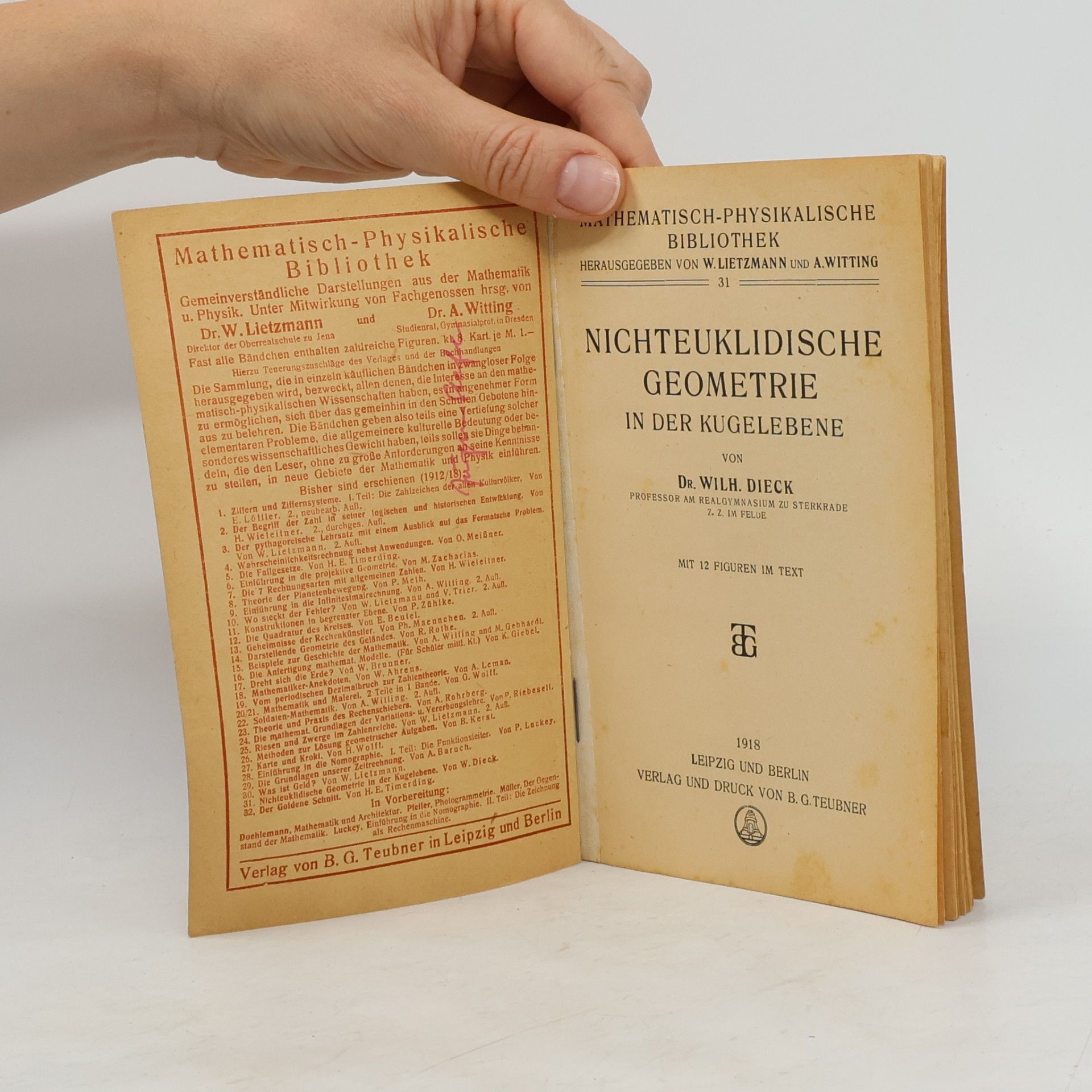 W. Dieck Nichteuklidische Geometrie