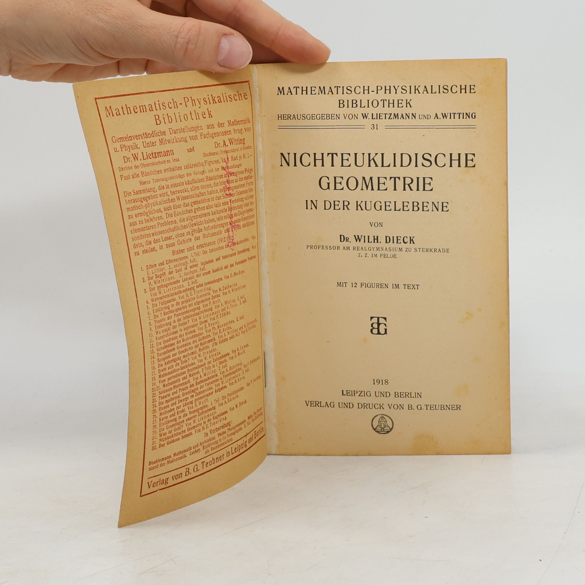 W. Dieck Nichteuklidische Geometrie