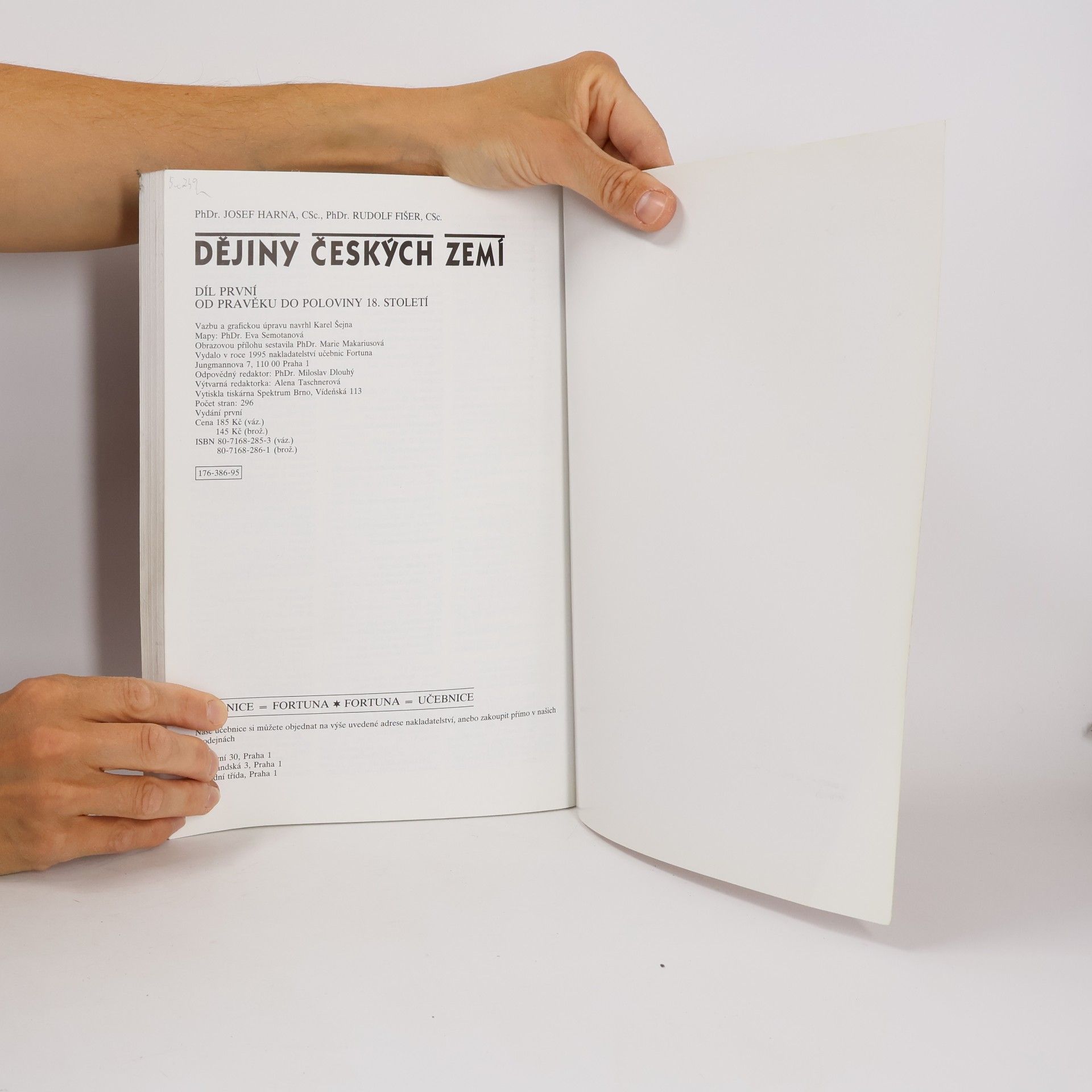 Josef Harna Dějiny českých zemí 1. Od pravěku do poloviny 18. století