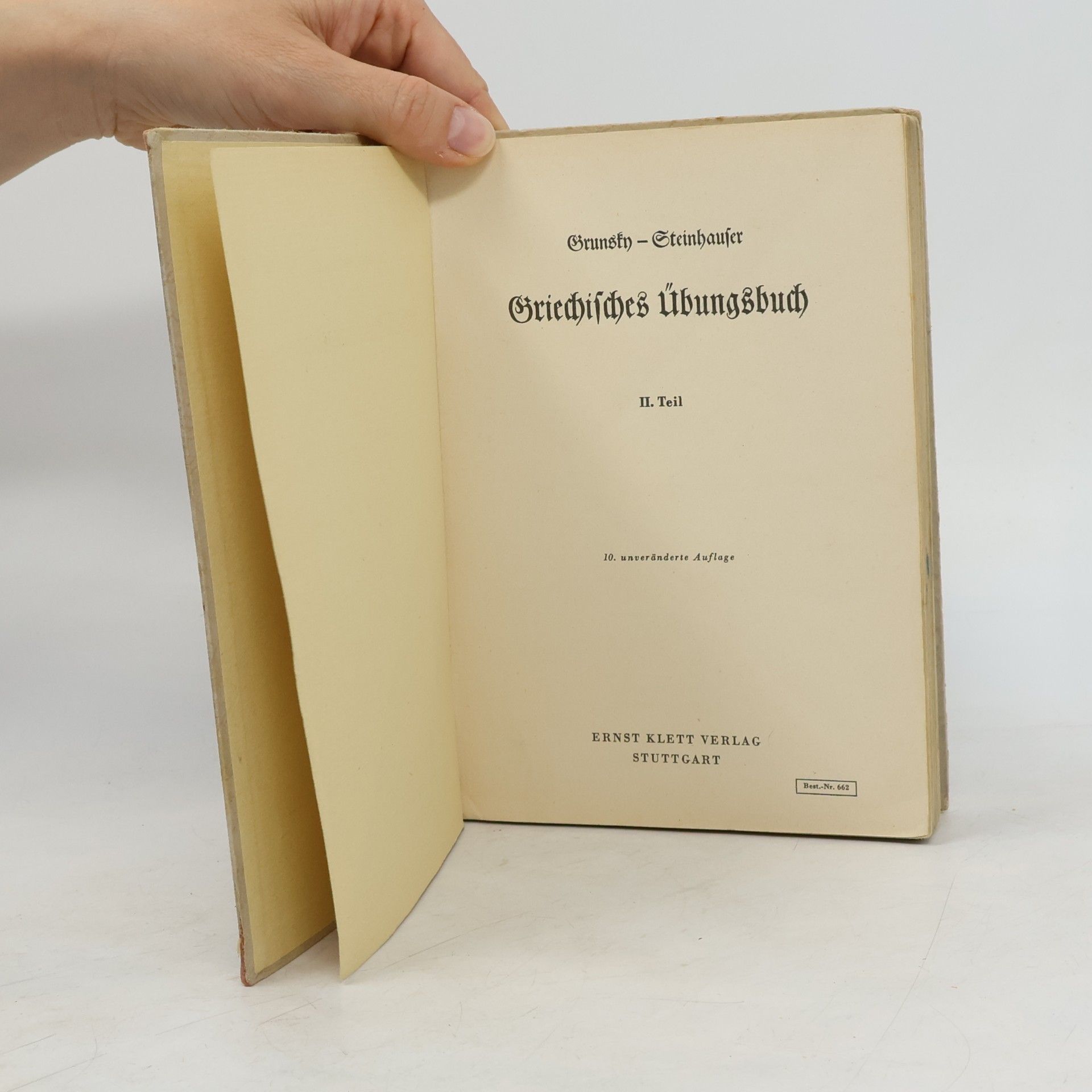 Autorenkollektiv Griechisches Übungsbuch II.