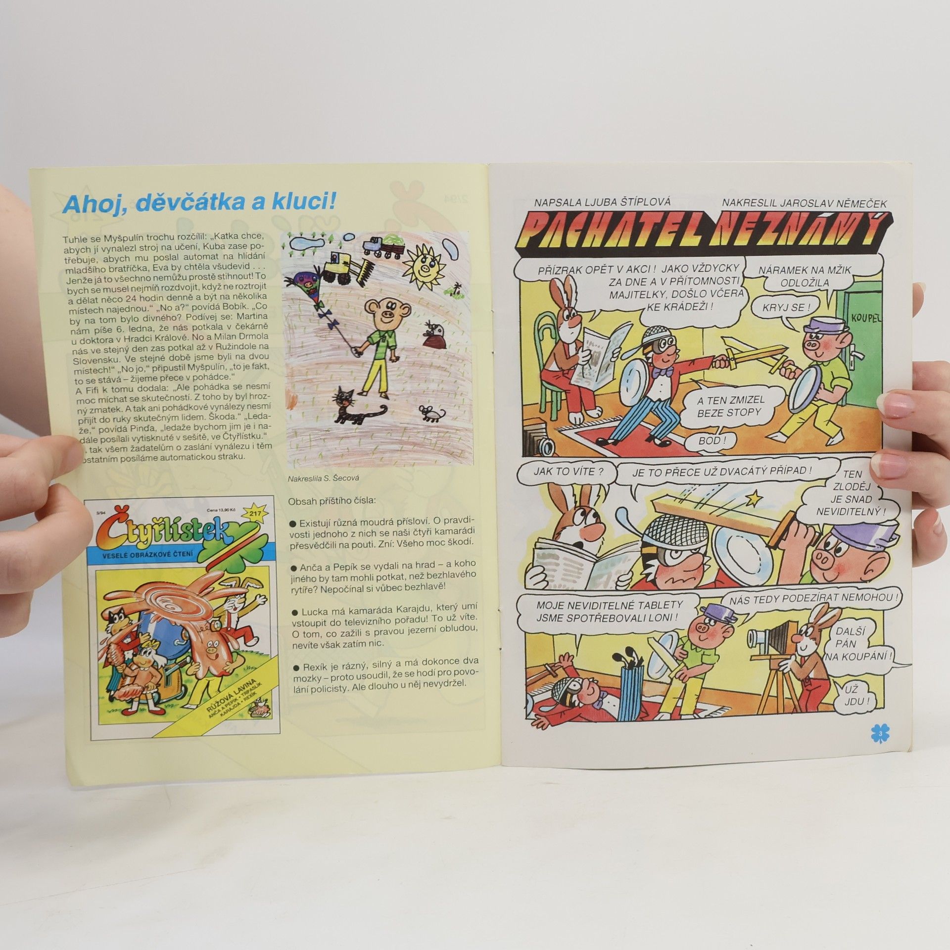 Autorenkollektiv Čtyřlístek 216. 2/1994 Pachatel neznámý
