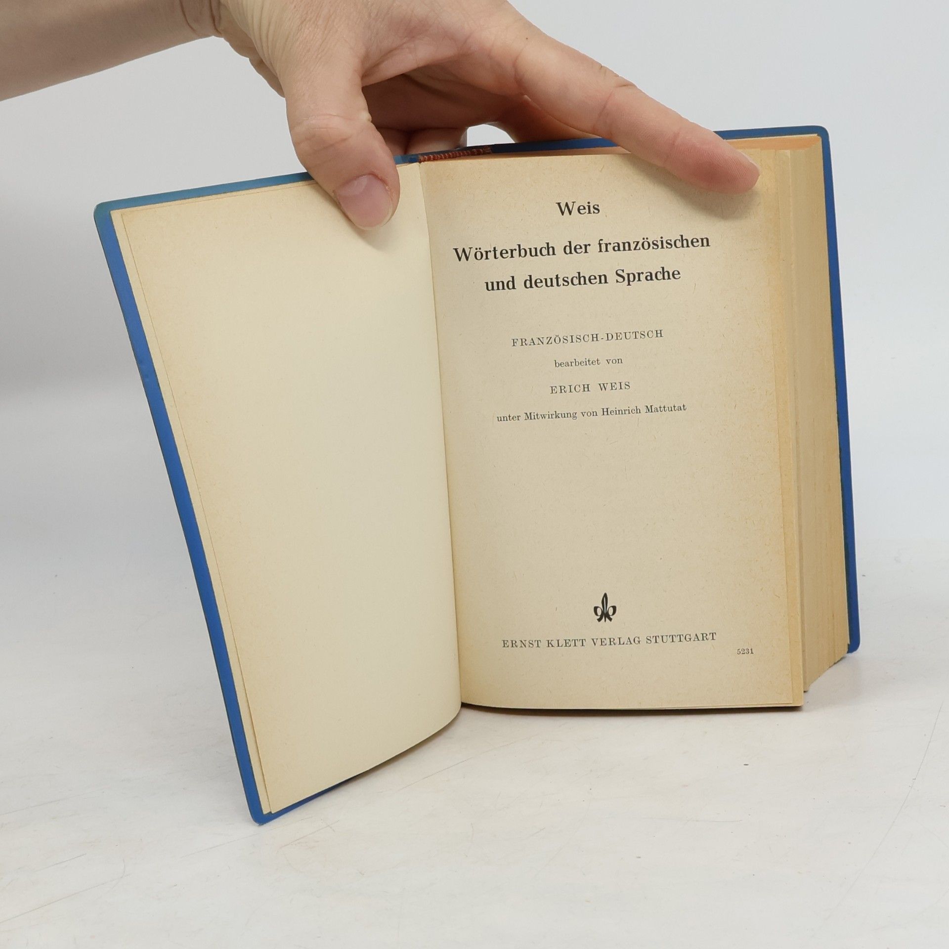 Erich Weis Französisch-Deutsch Taschenwörterbuch
