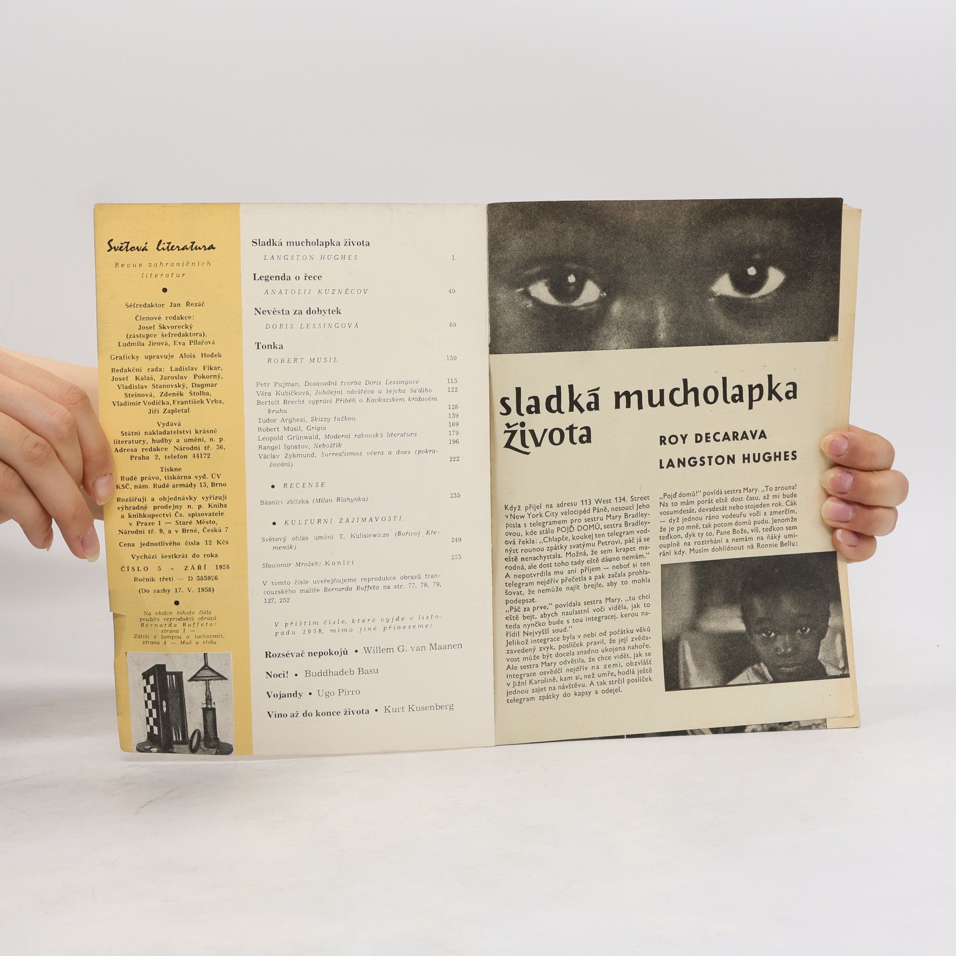 Kolektív autorov Světová literatura, 5/1958