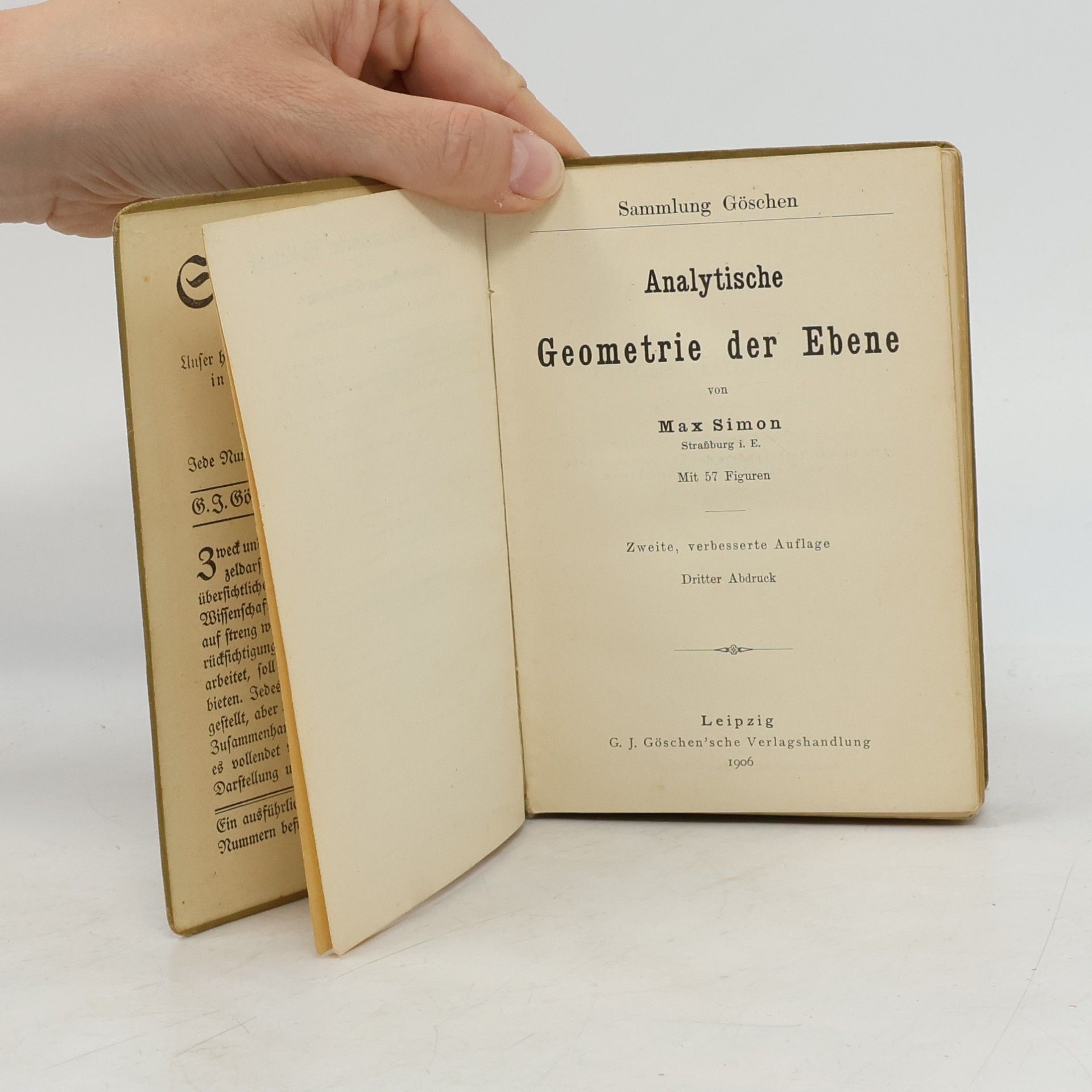 Max Simon Analytische Geometrie der Ebene