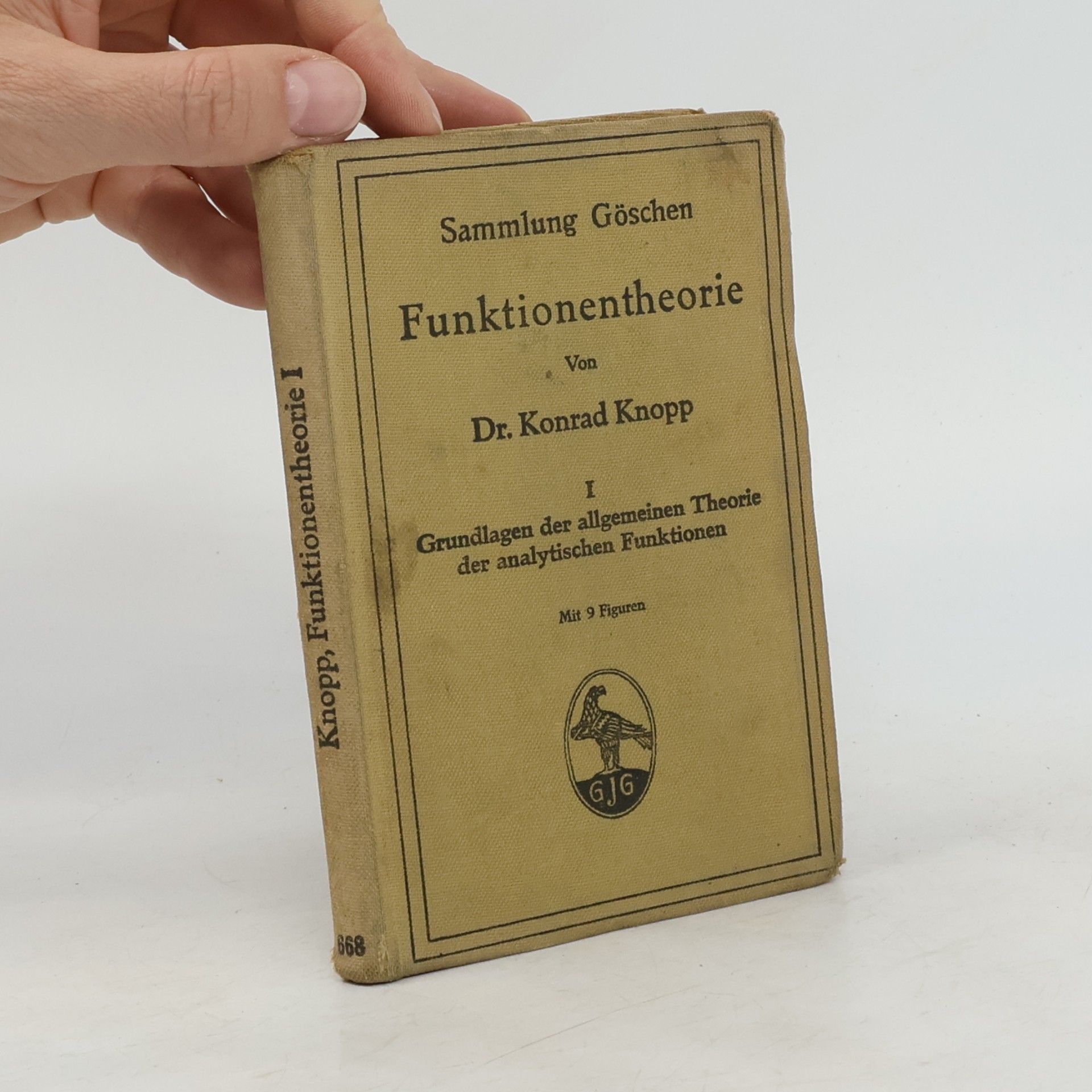 Konrad Knopp Funktionentheorie I