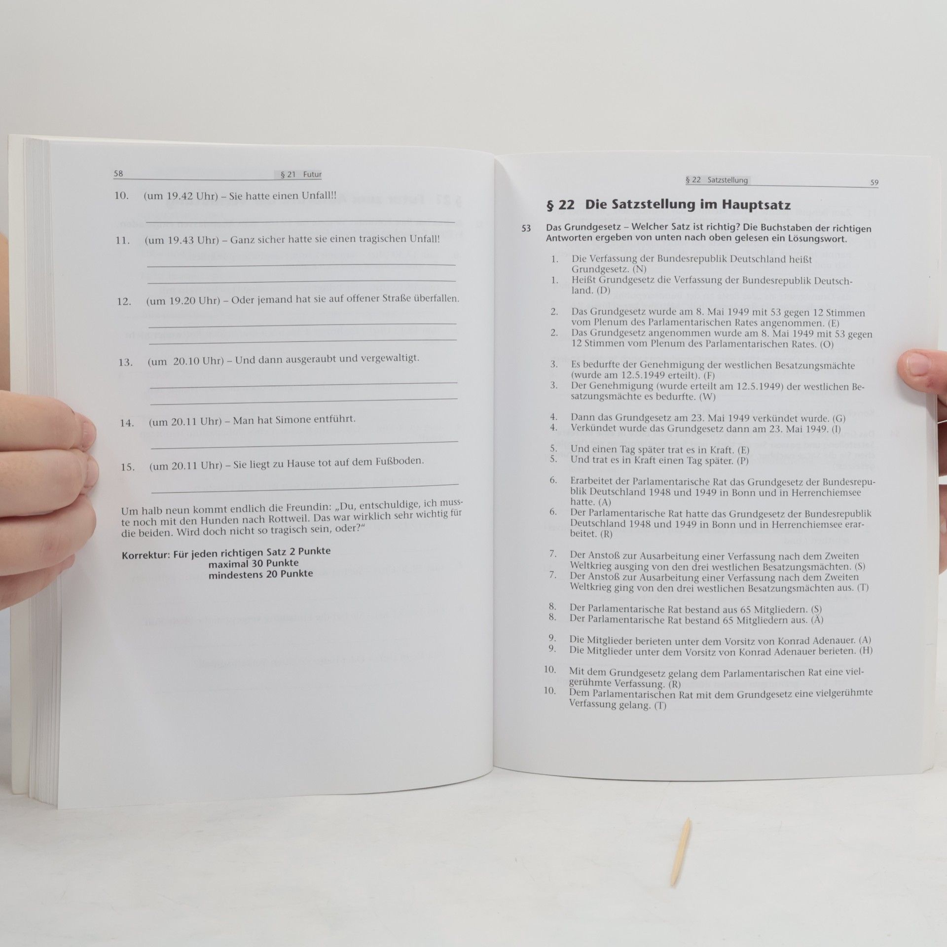 Werner Heidermann Lehr- und Übungsbuch der deutschen Grammatik : Testheft