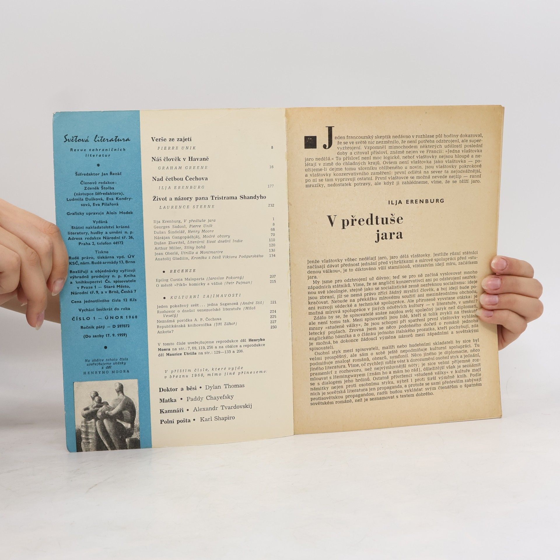 Autorenkollektiv Světová literatura 1/1960