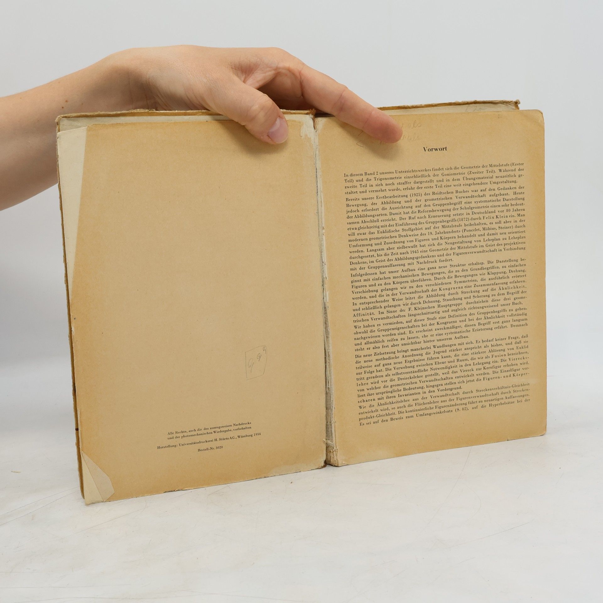 Friedrich Carl Reidt Die Elemente der Mathematik