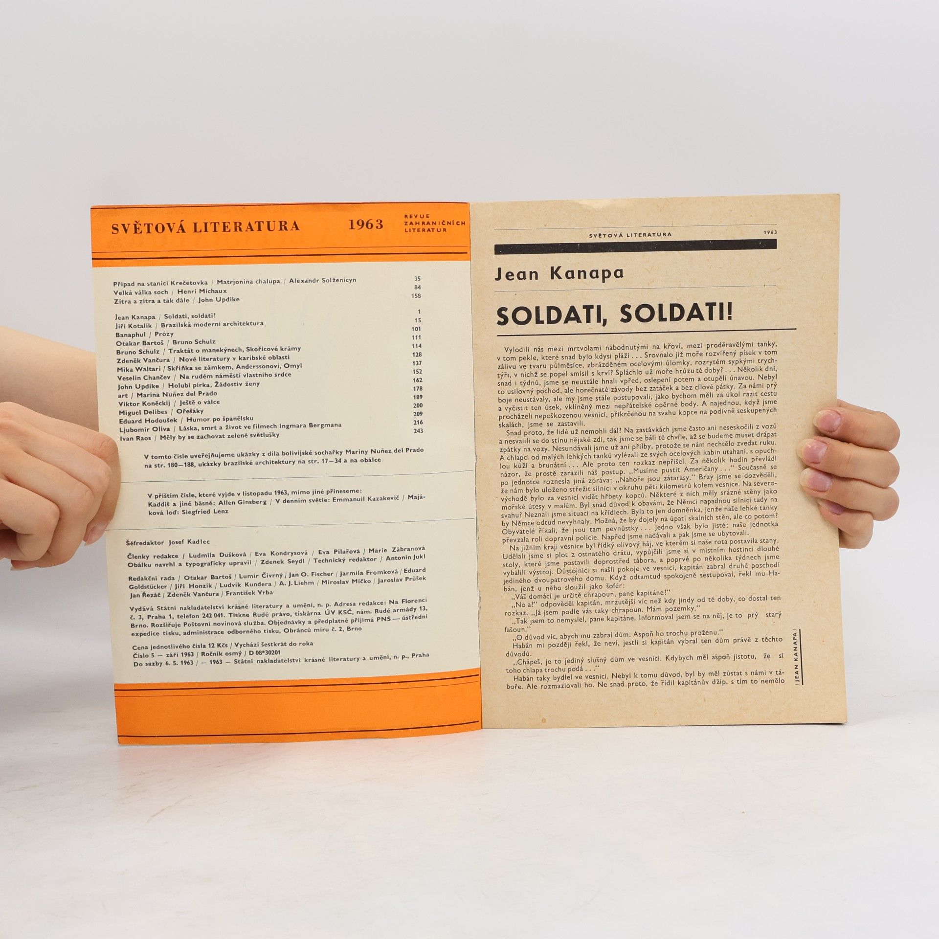 Autorenkollektiv Světová literatura 5/1963