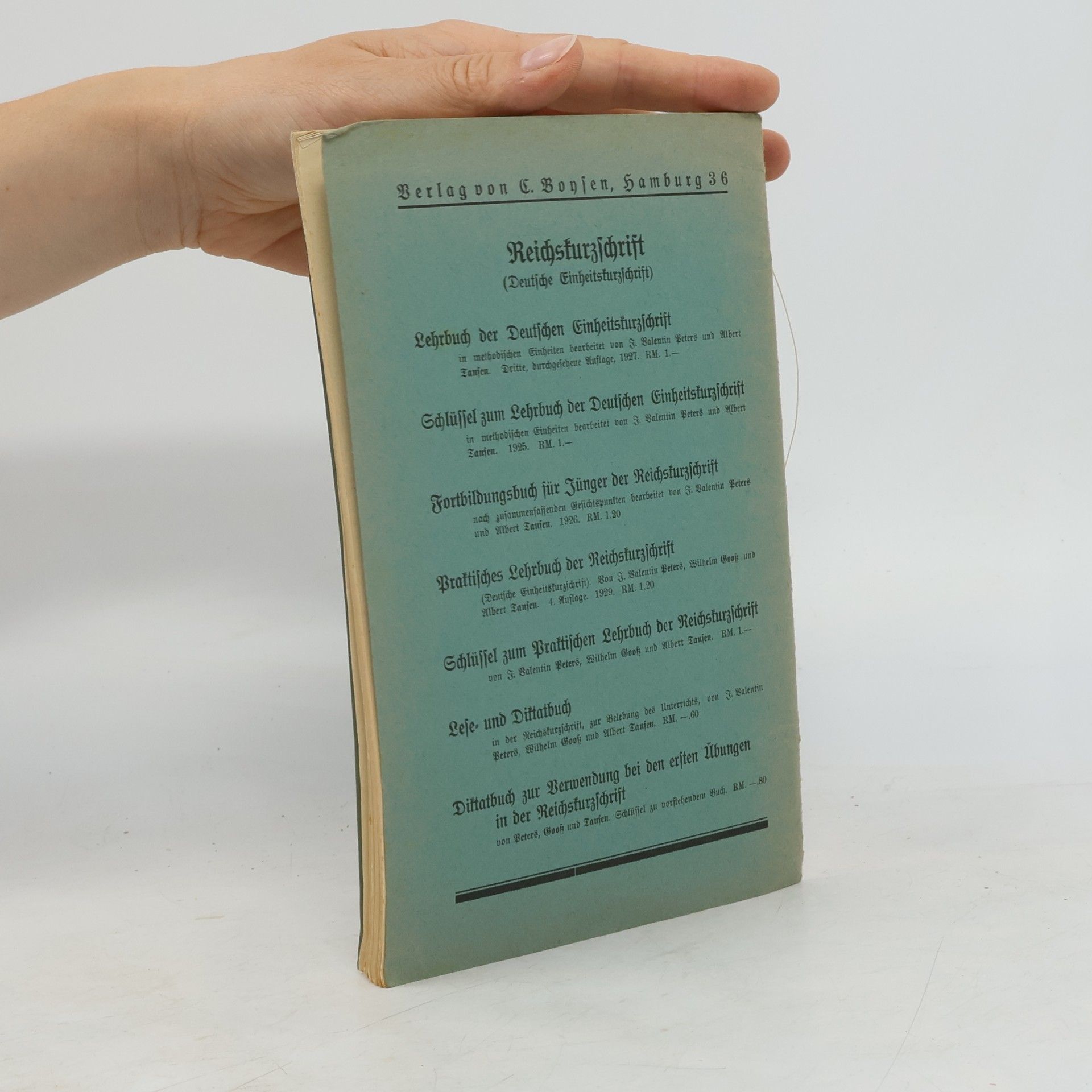 kolektiv Praktisches Lehrbuch der Reichskurzschrift