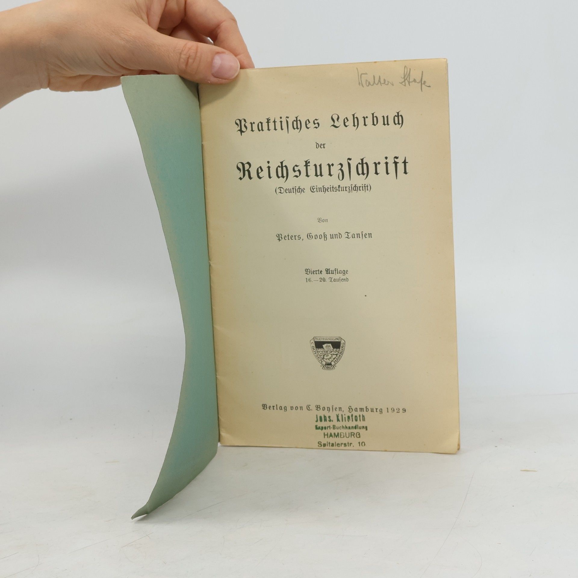 kolektiv Praktisches Lehrbuch der Reichskurzschrift