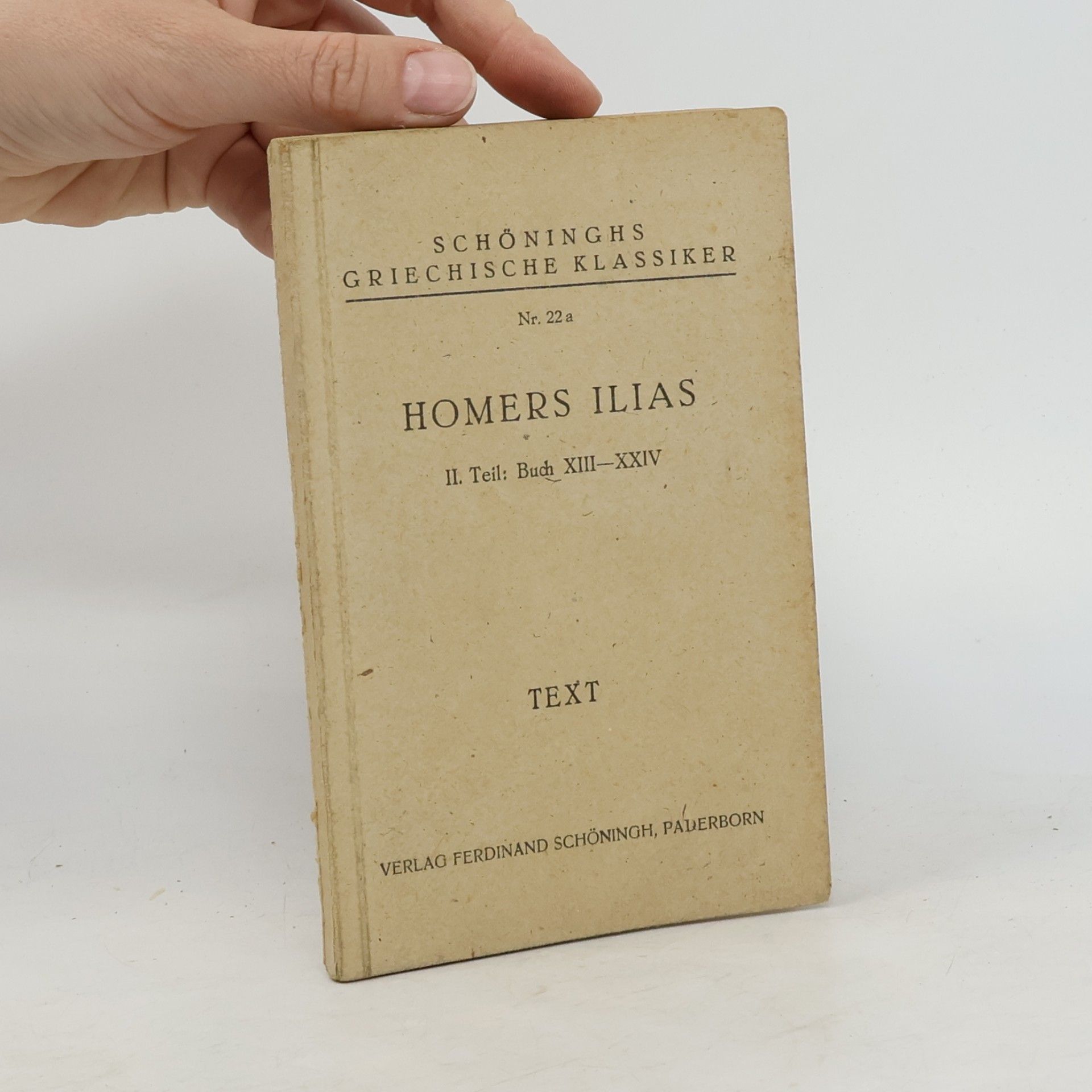 Johann Heinrich Voß Homers Ilias