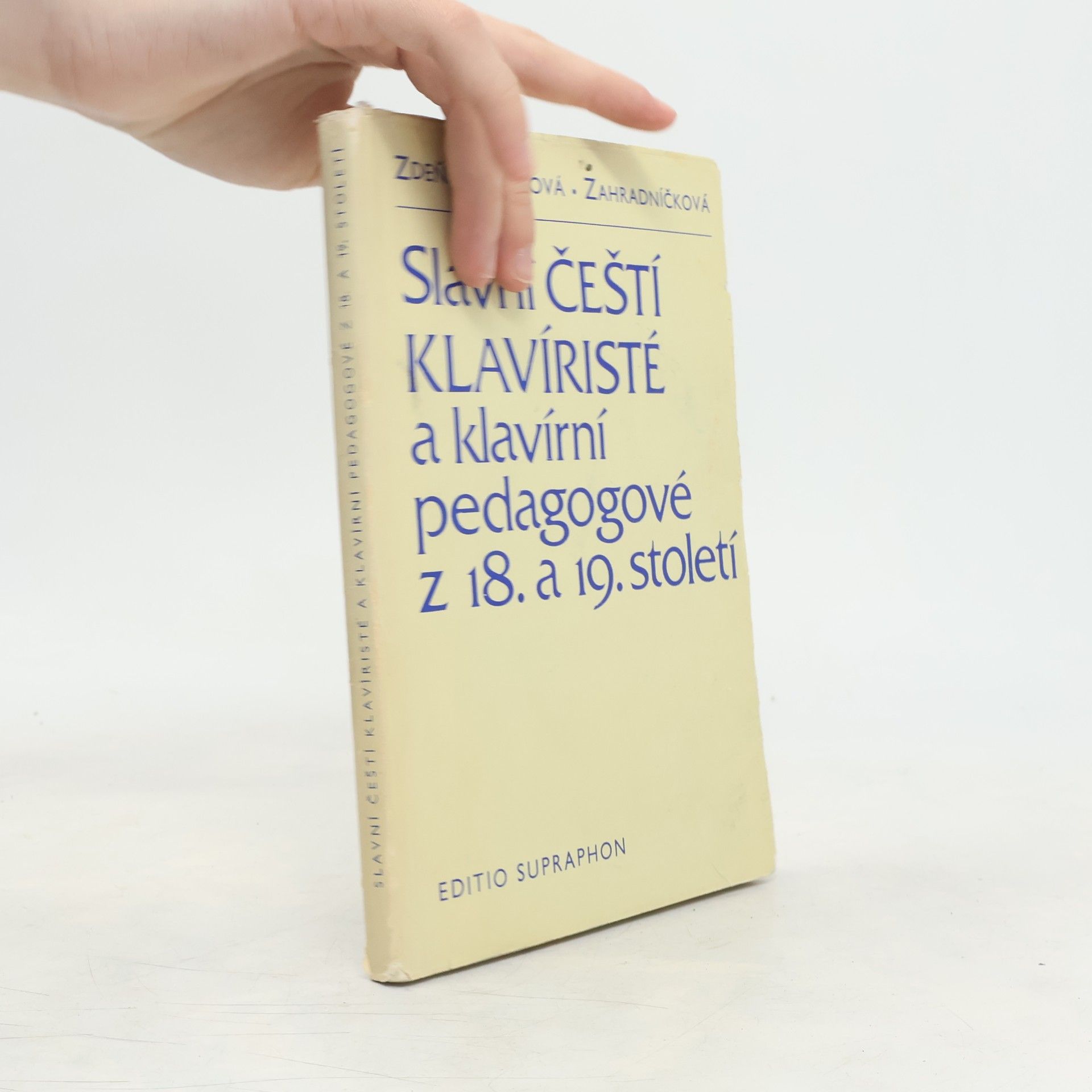 Zdeňka Böhmová Zahradníčková Slavní čeští klavíristé a klavírní pedagogové z 18. a 19. století