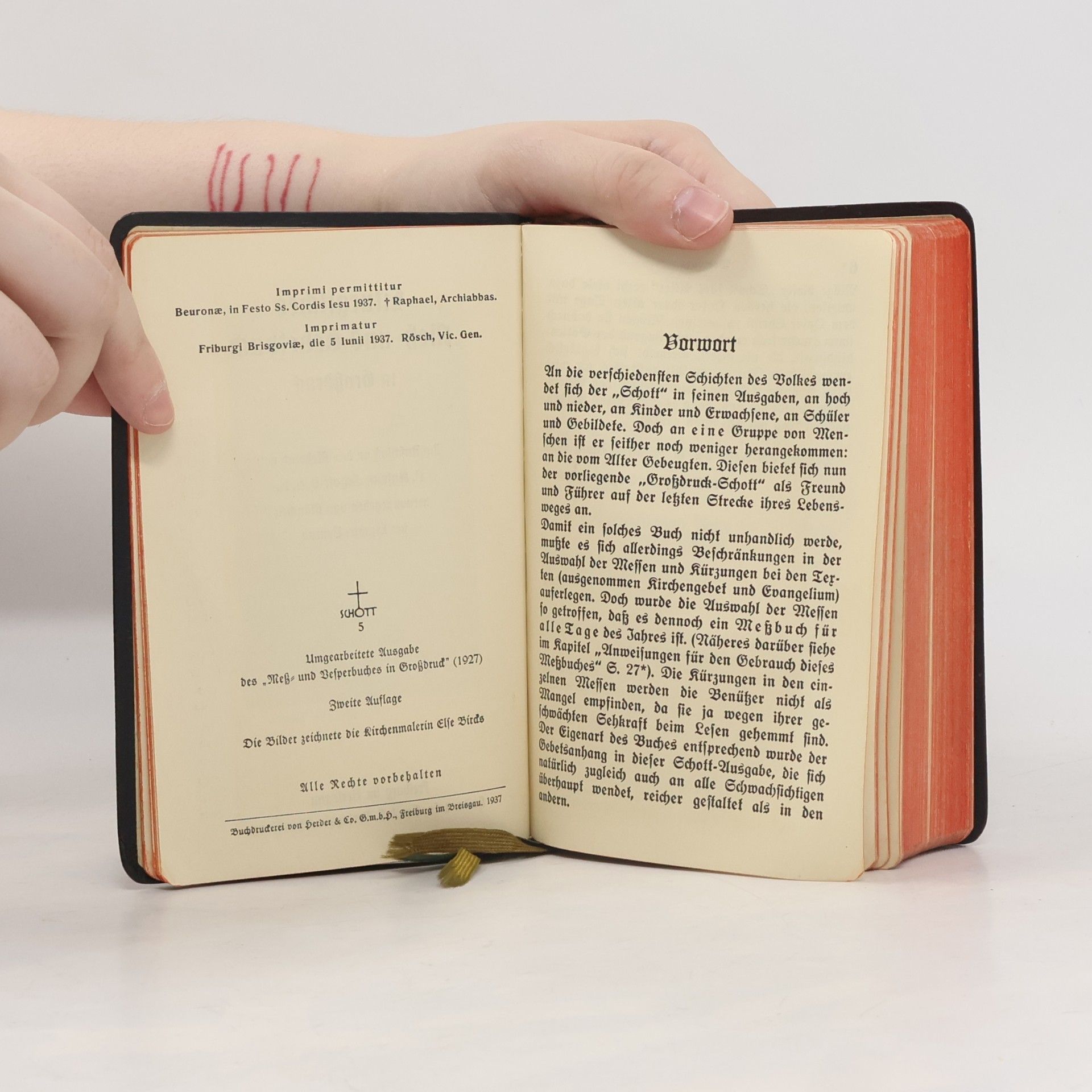 P. Anselm Schott O.S.B. Liturgisches Meß- und Gebetbuch in Großdruck