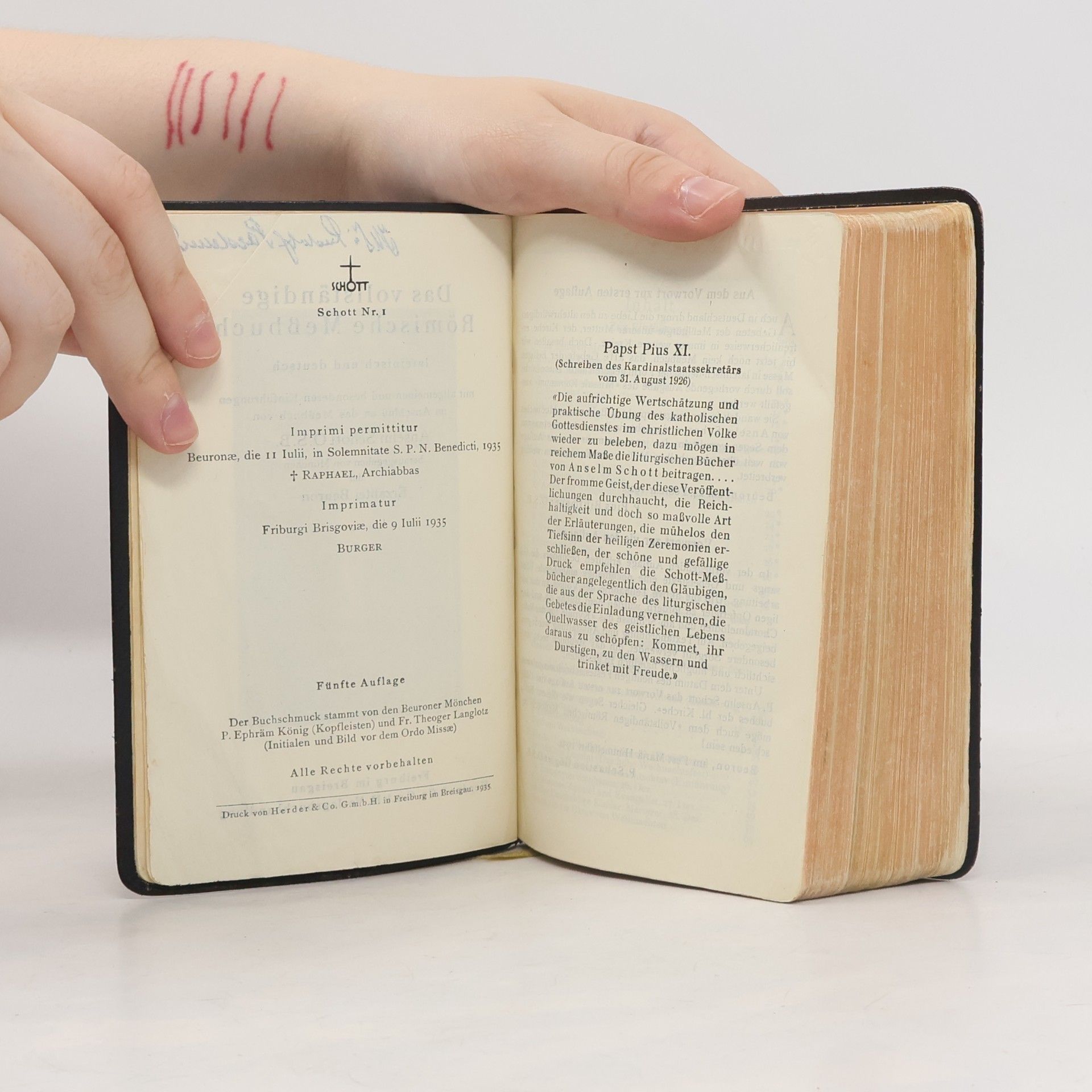 Anselm Schott Das vollständige Römische Meßbuch