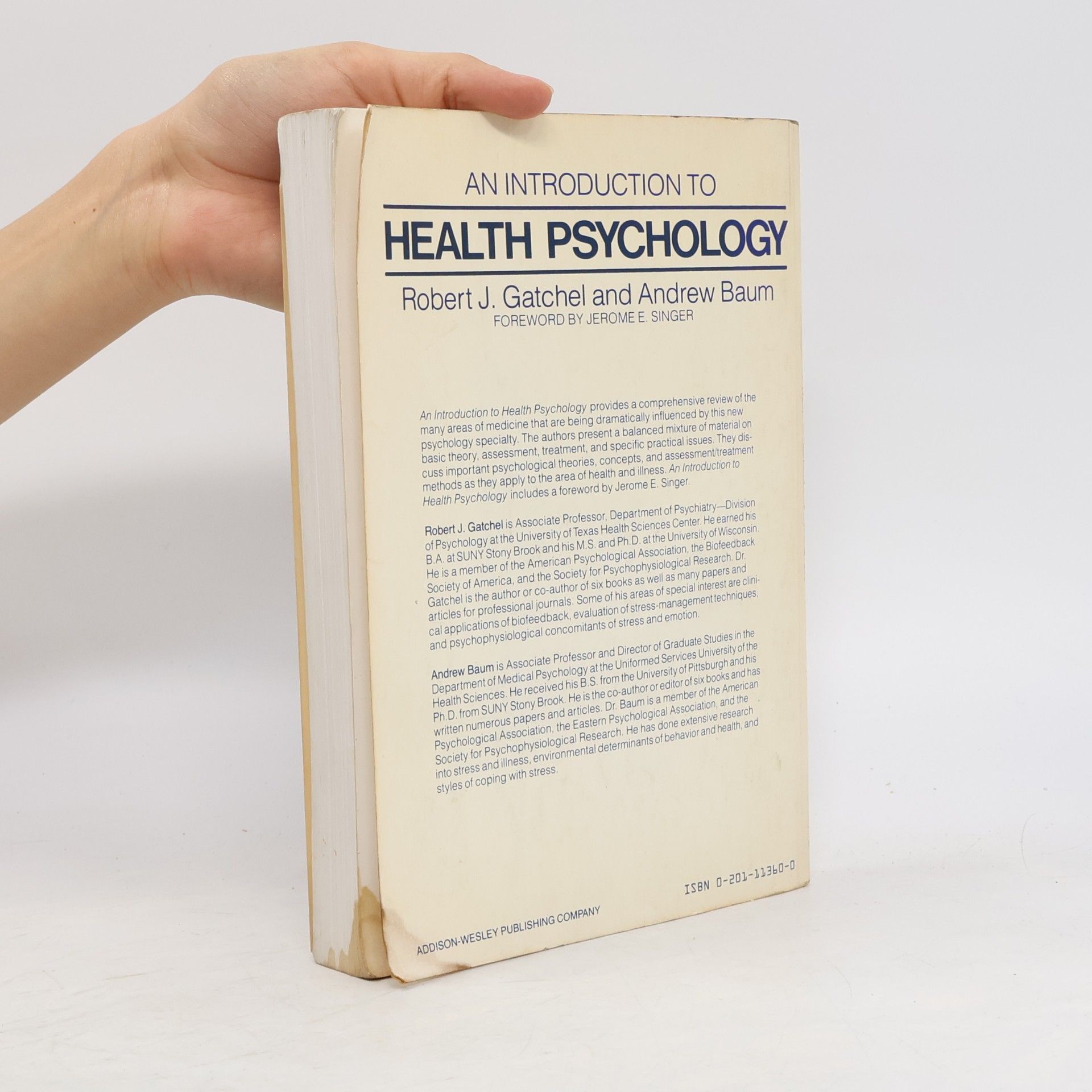 Robert J. Gatchel An Introduction to Health Psychology