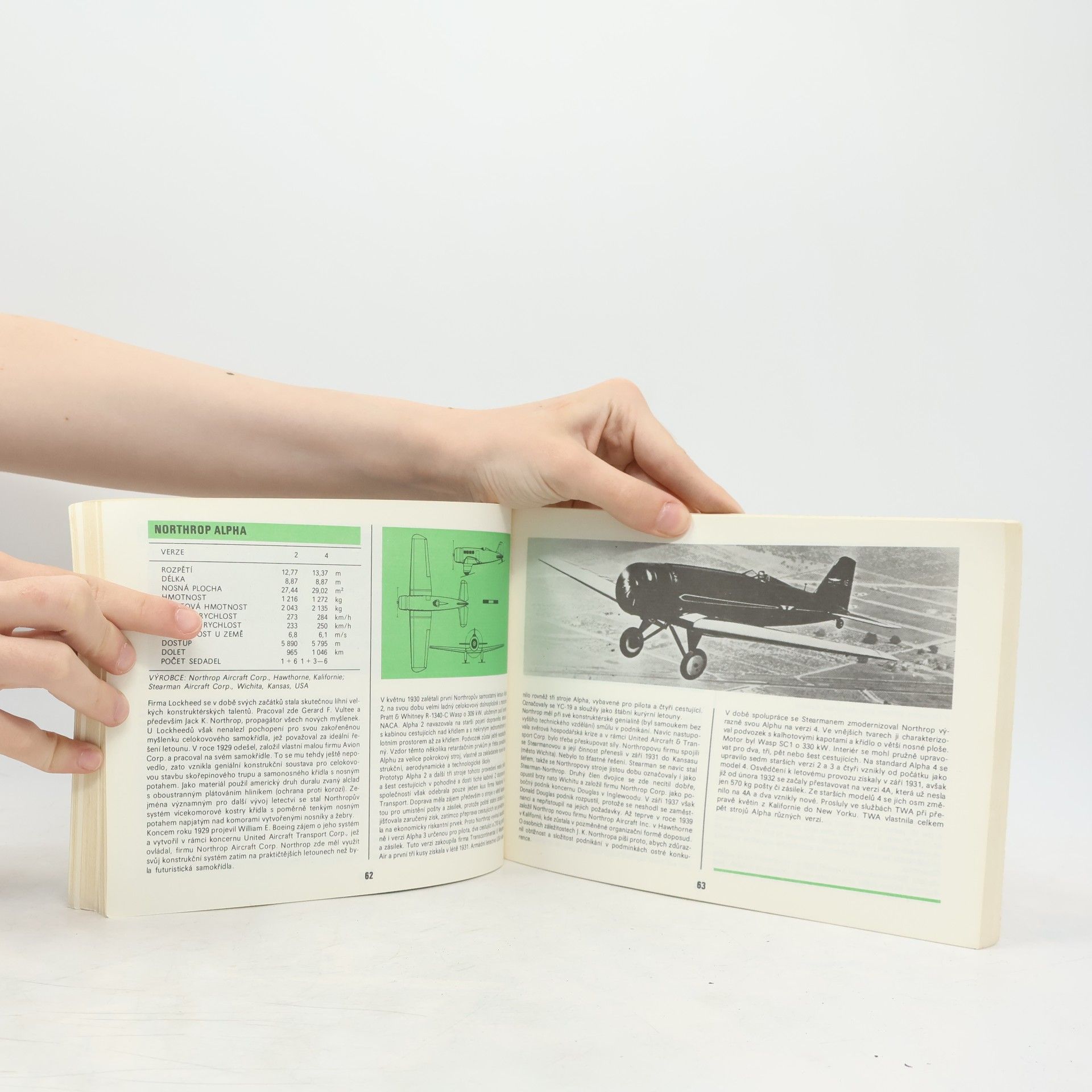 Václav Němeček Atlas letadel. Jednomotorová dopravní letadla