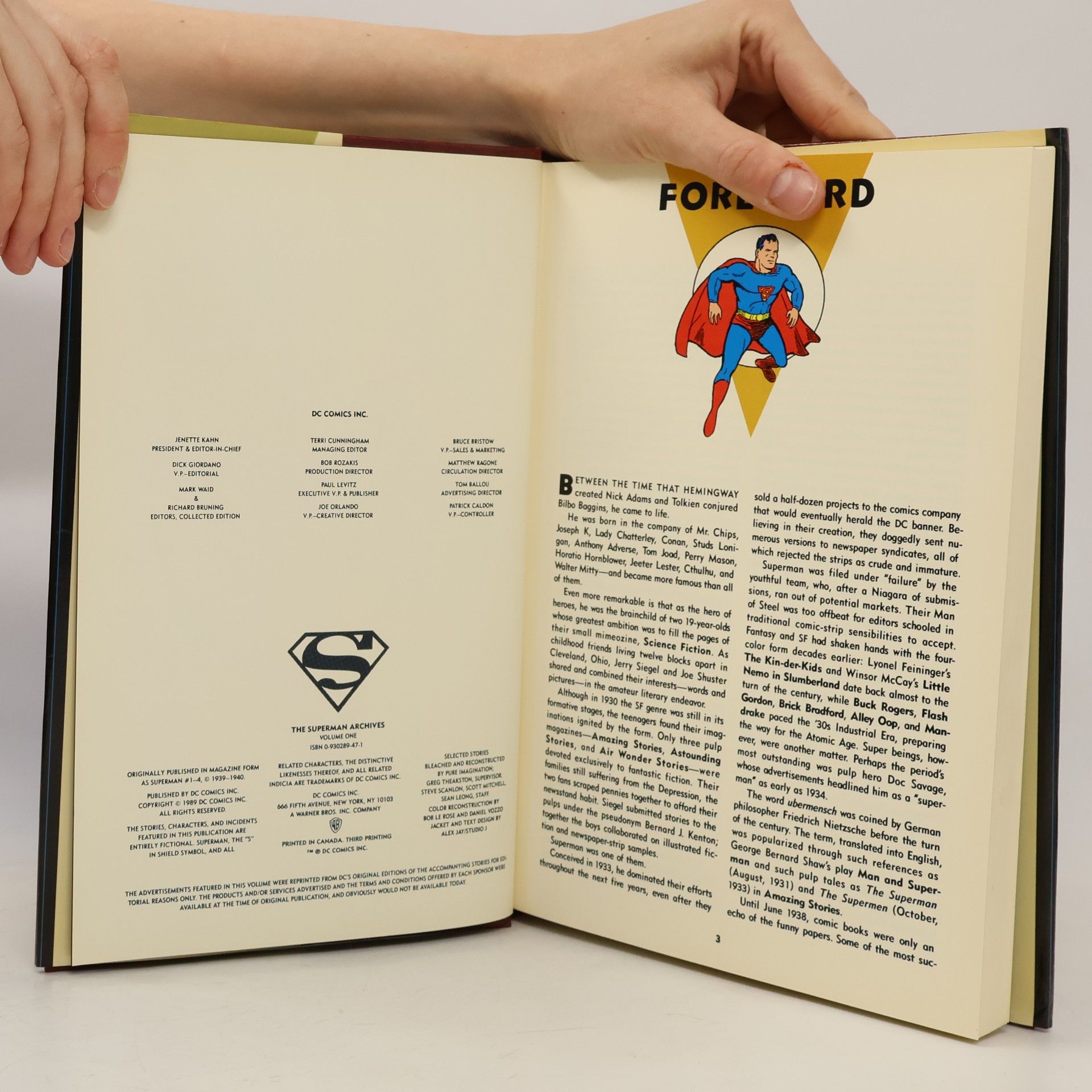 Jerry Siegel Superman Archives 1