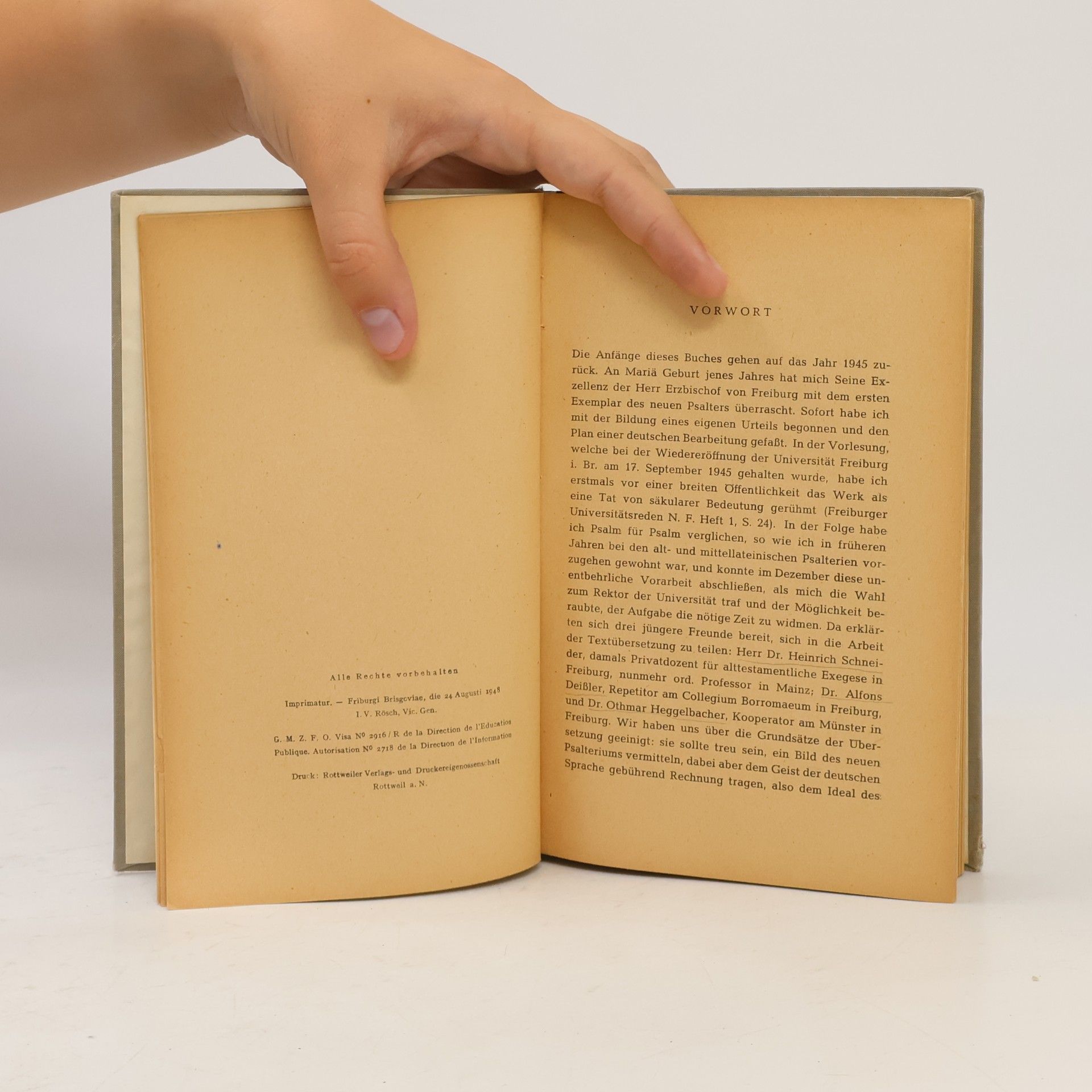 Arthur Allgeier Die neue Psalmen