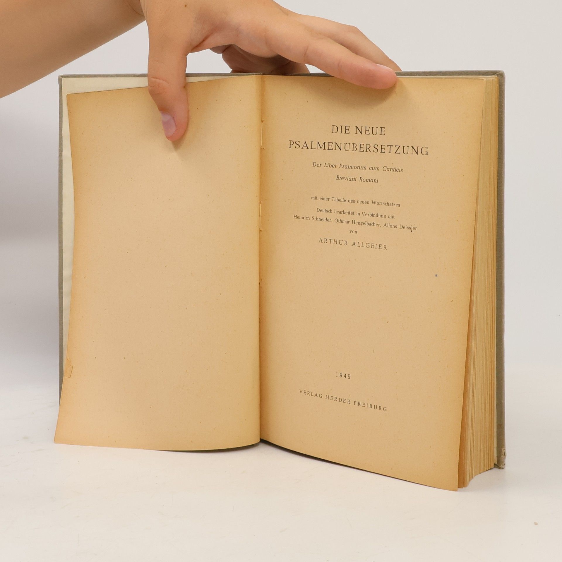 Arthur Allgeier Die neue Psalmen