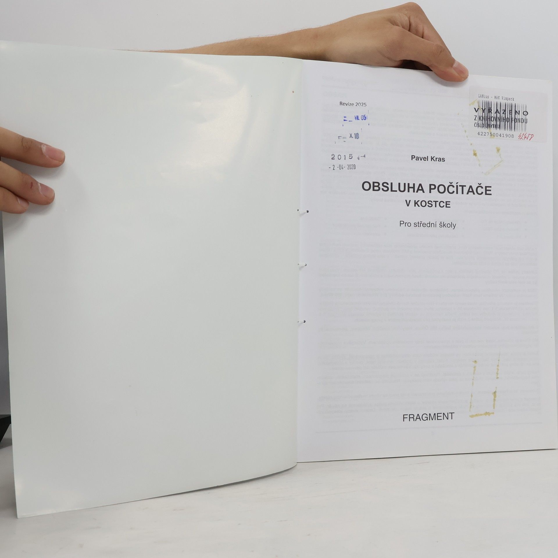 Pavel Kras Obsluha počítače v kostce. Pro střední školy