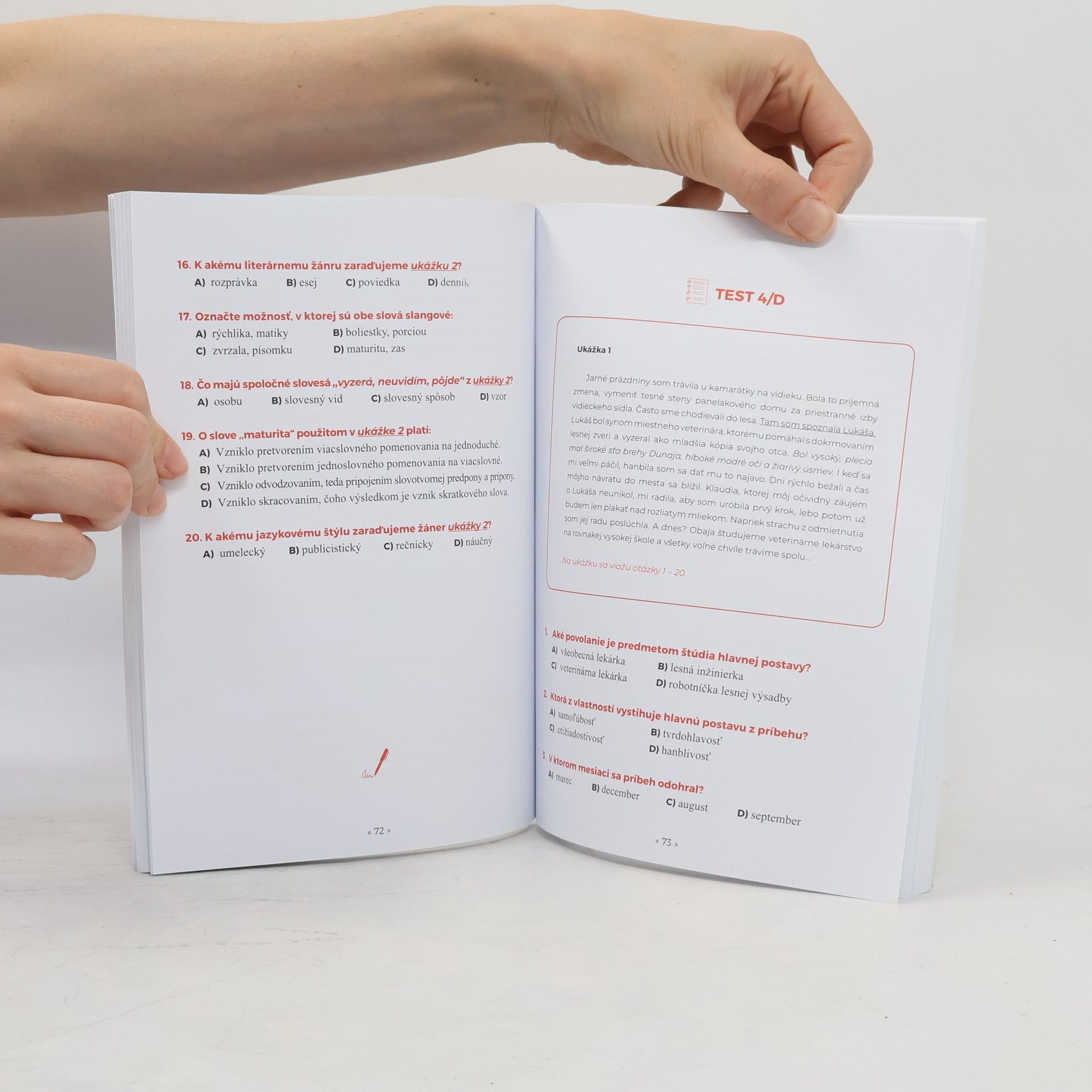Lucie Hončová Testy 9 zo slovenského jazyka a literatúry