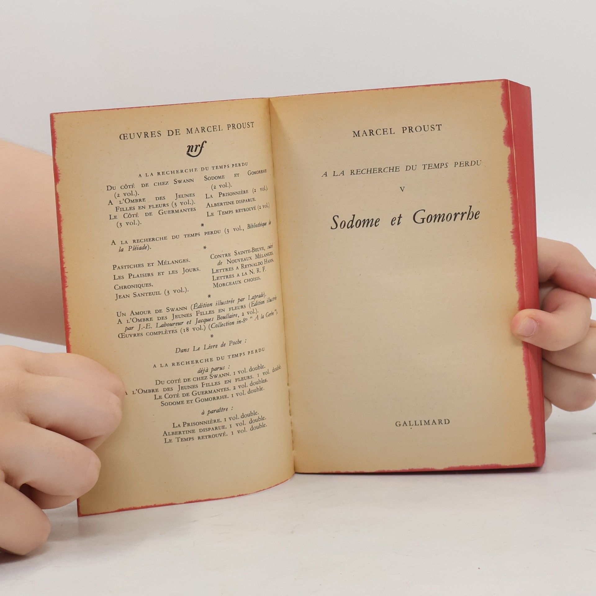 Marcel Proust Sodome et Gomorrhe