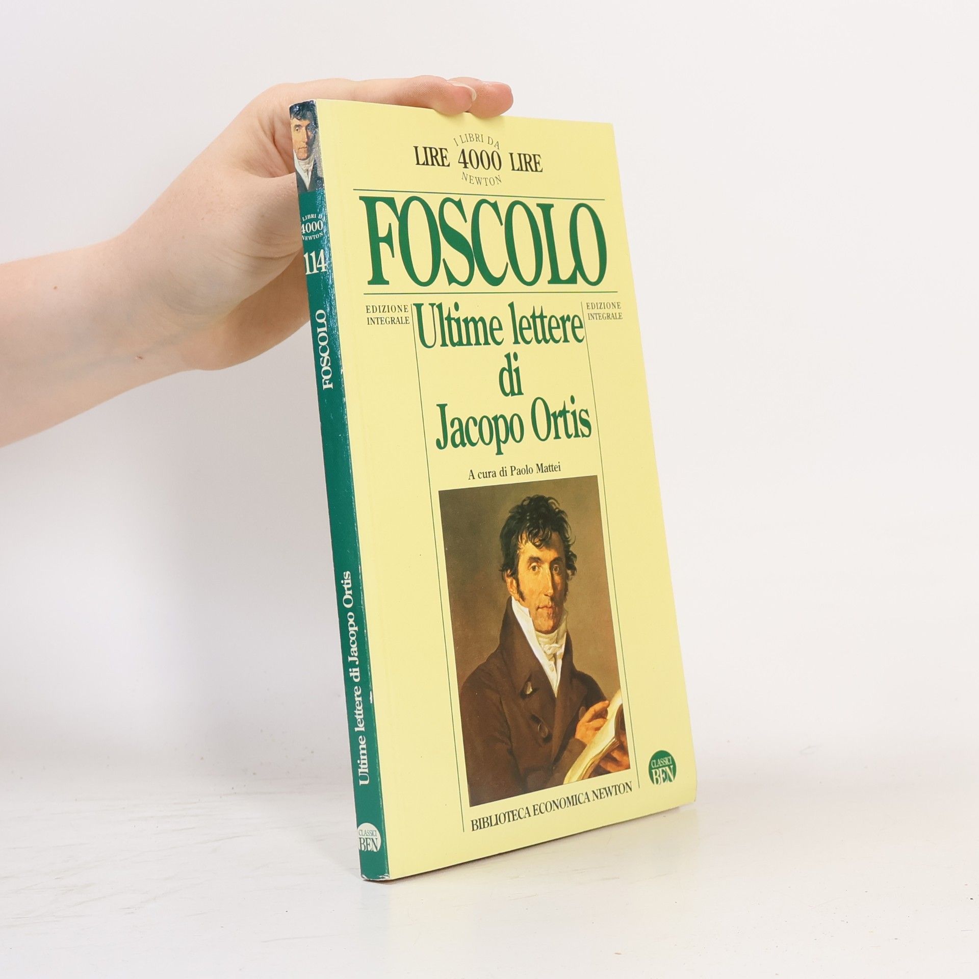 Ugo Foscolo Ultime lettere di Jacopo Ortis