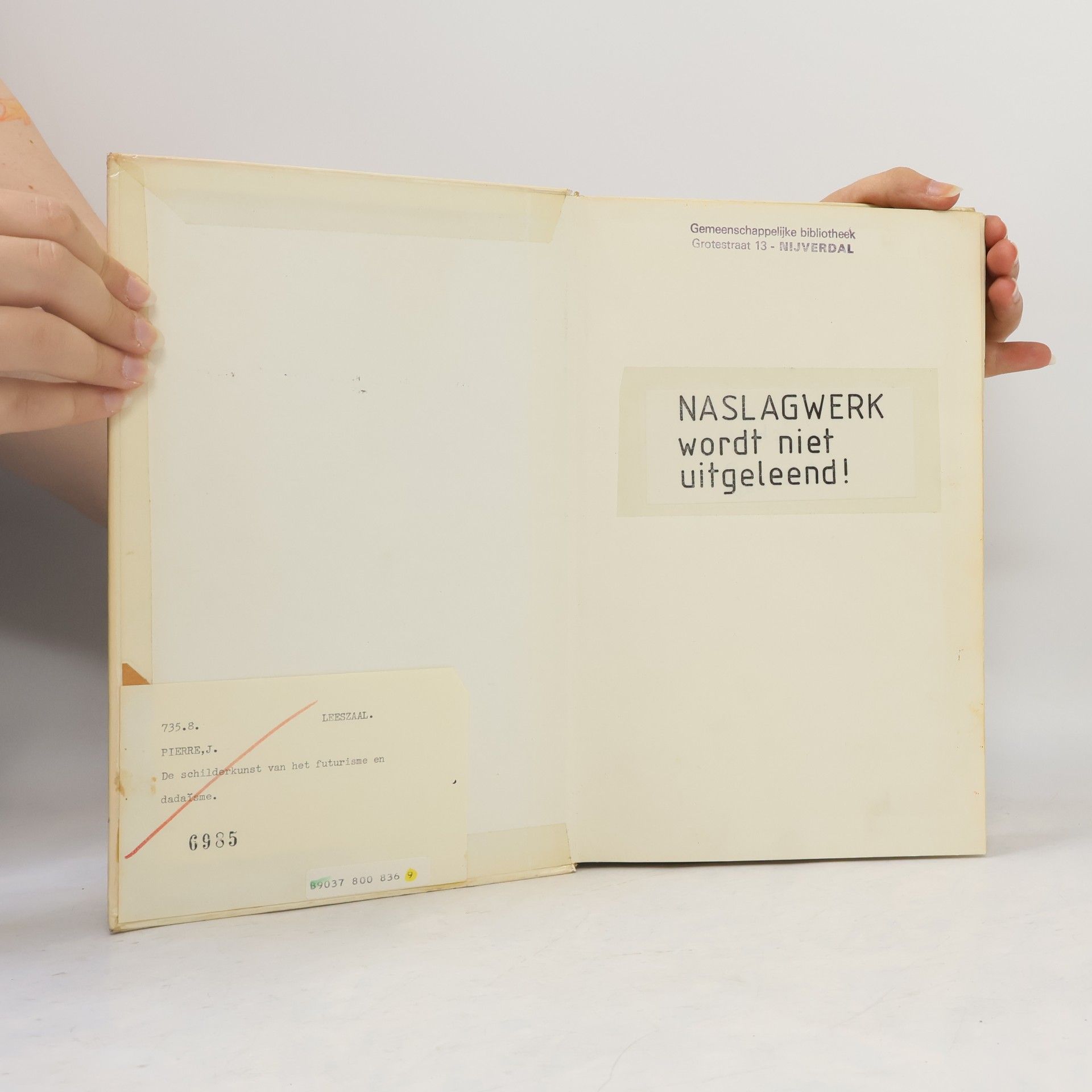 José Pierre De schilderkunst van het futurisme en dadaïsme