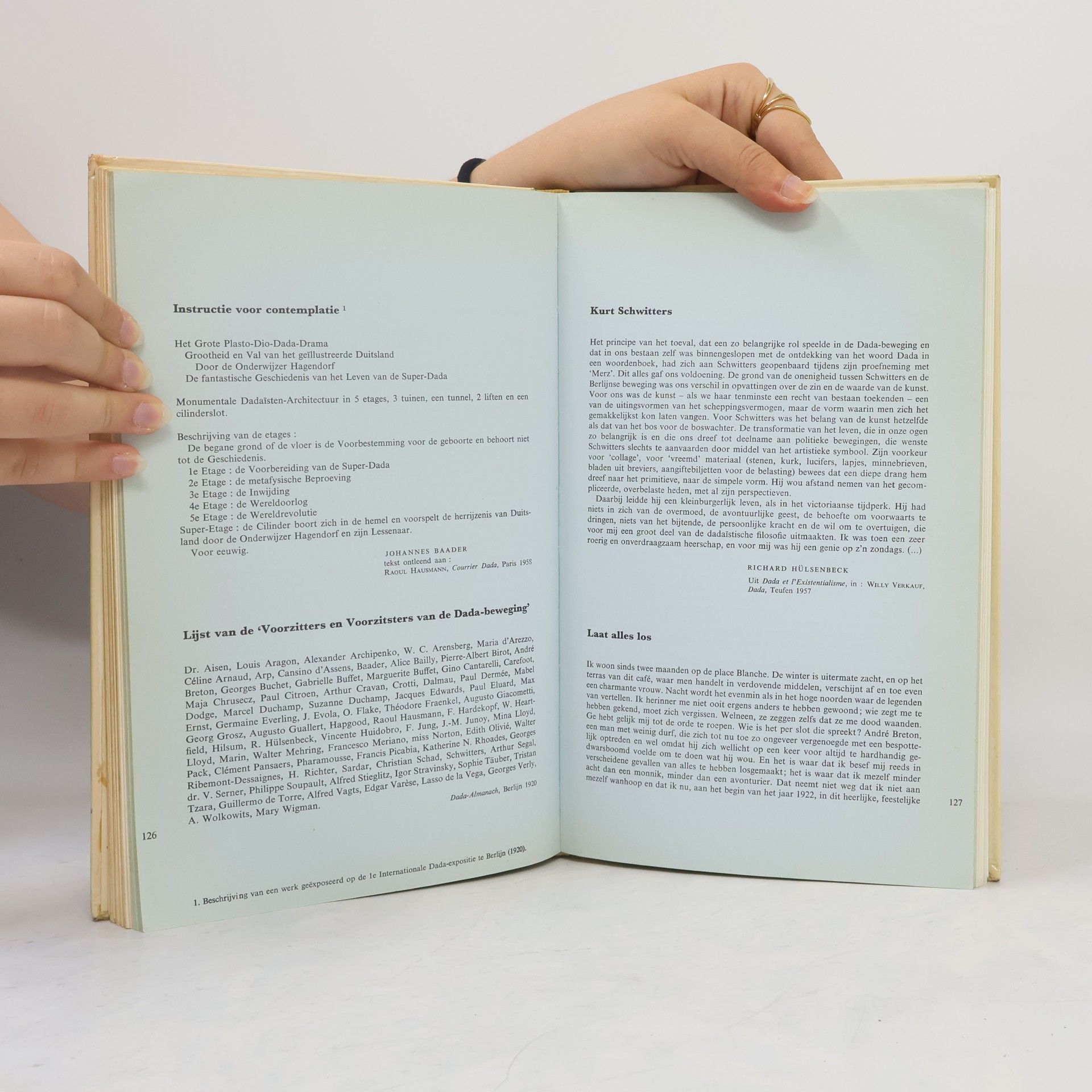 José Pierre De schilderkunst van het futurisme en dadaïsme