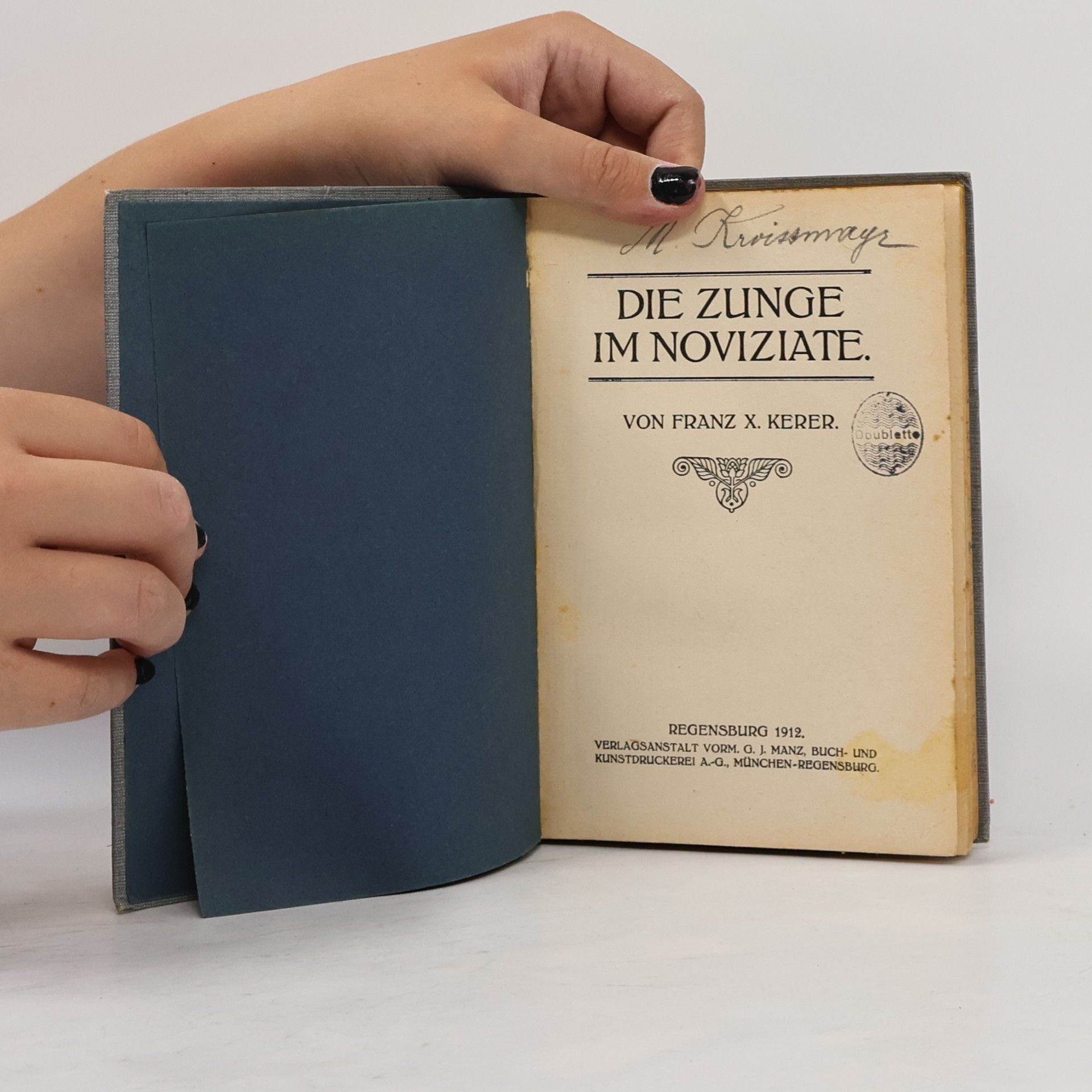 Franz Xaver Kerer Die Zunge im Noviziate