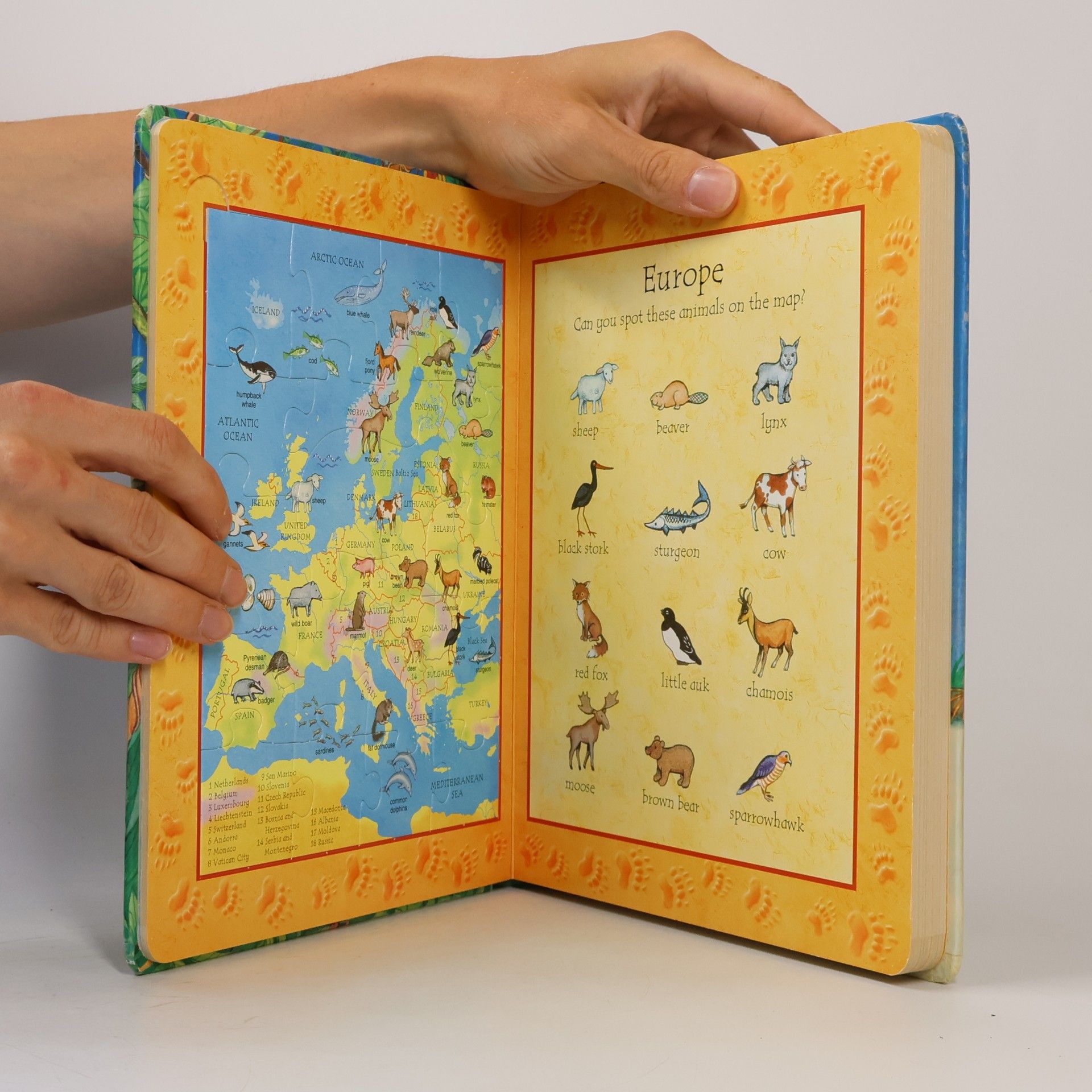 Linda Edwards Usborne Jigsaws: Usborne Animal Jigsaw Atlas