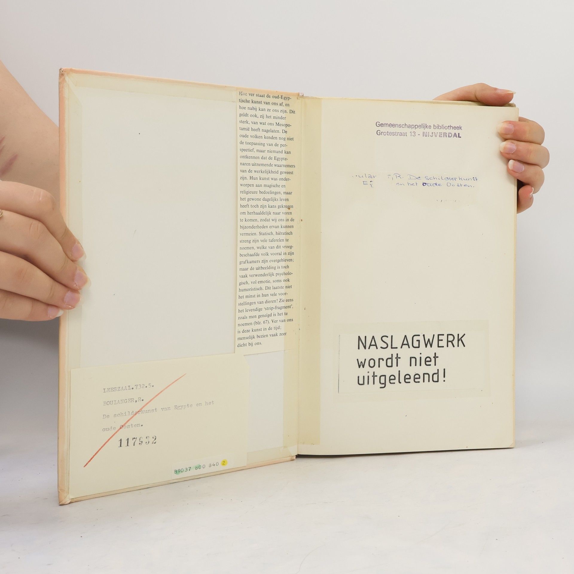 Robert Boulanger De schilderkunst van Egypte en het oude Oosten