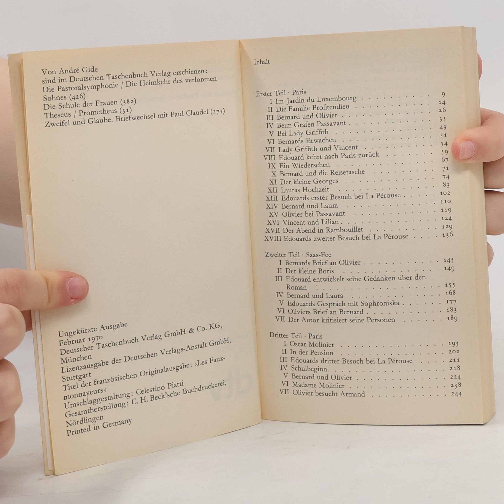 André Gide Die Falschmünzer
