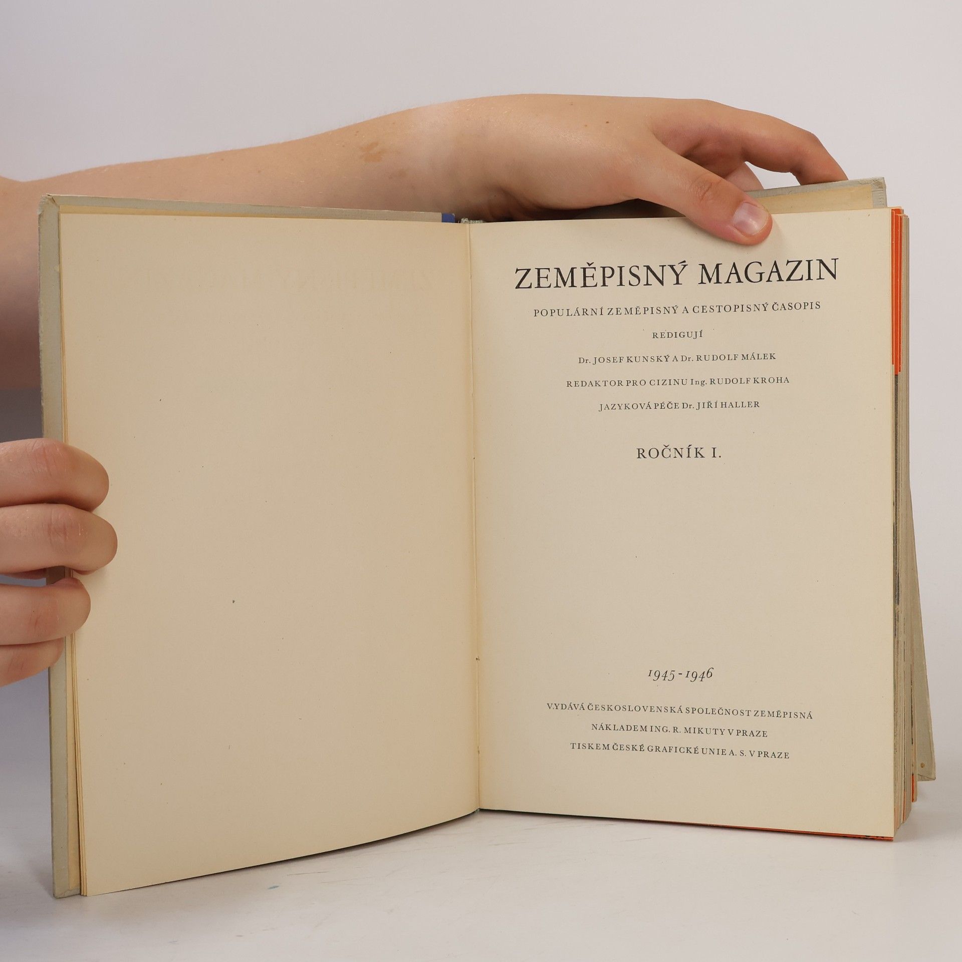 Autorenkollektiv Zeměpisný magazin - ročník I. 1945 - 46