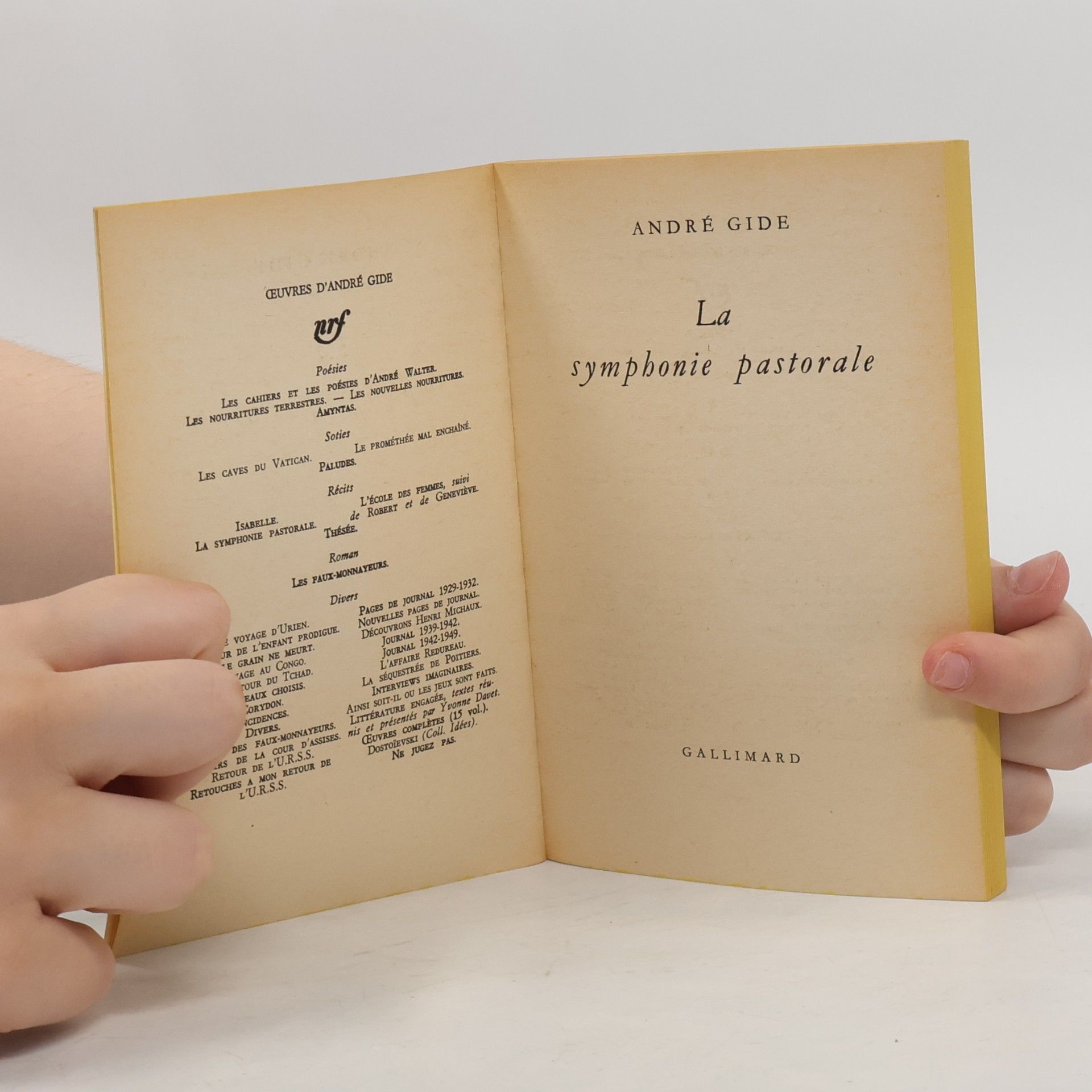André Gide La symphonie Pastorale