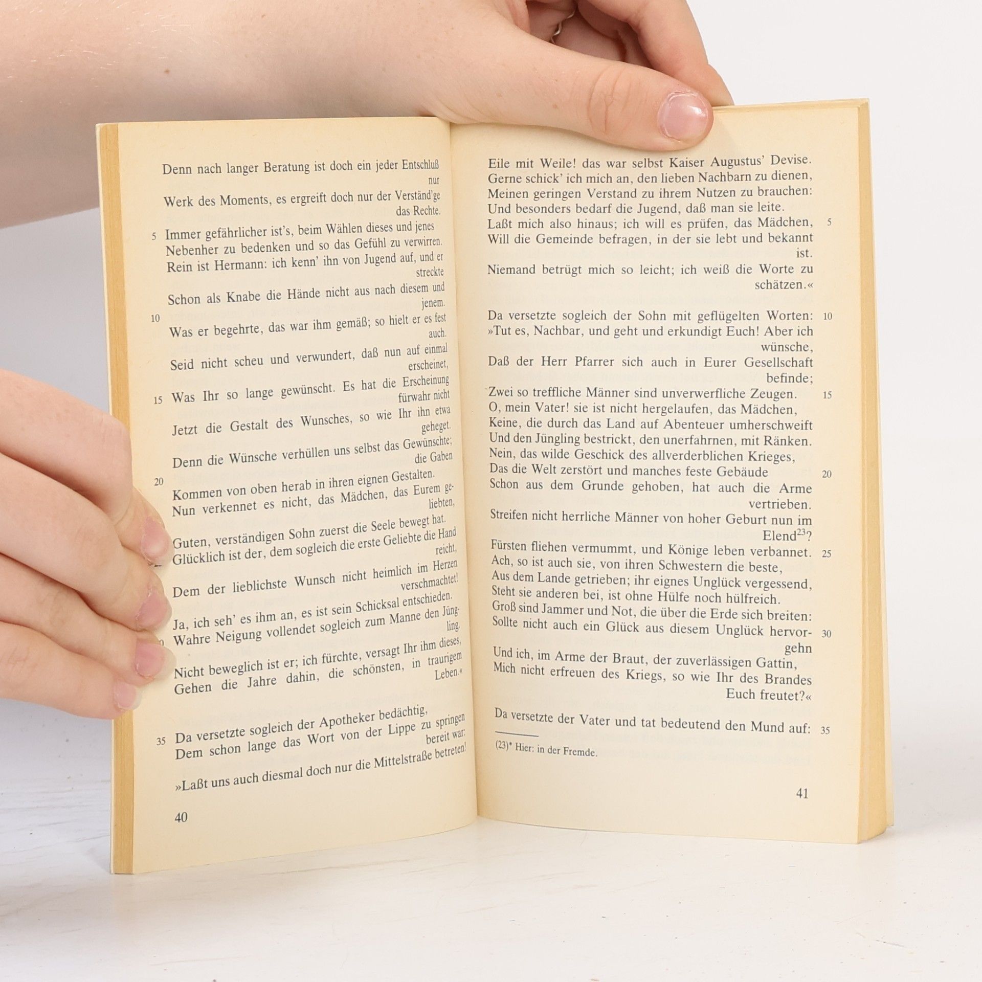 Johann Wolfgang von Goethe Hermann und Dorothea - Textausgabe mit Materialien