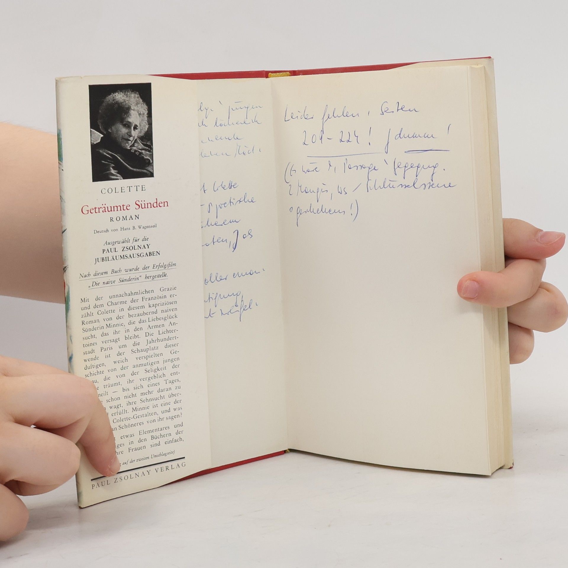 Sidonie Gabrielle Colette Geträumte Sünden